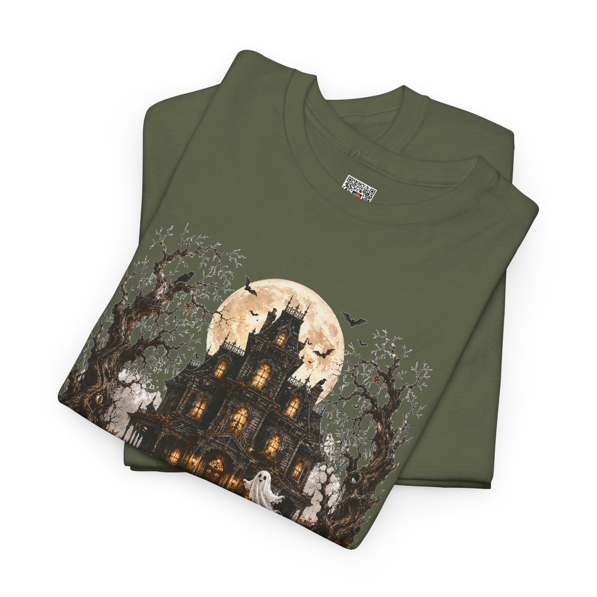Haunted Manor Halloween T-Shirt | Spooky Season Graphic Tee | Cr8tive Designs