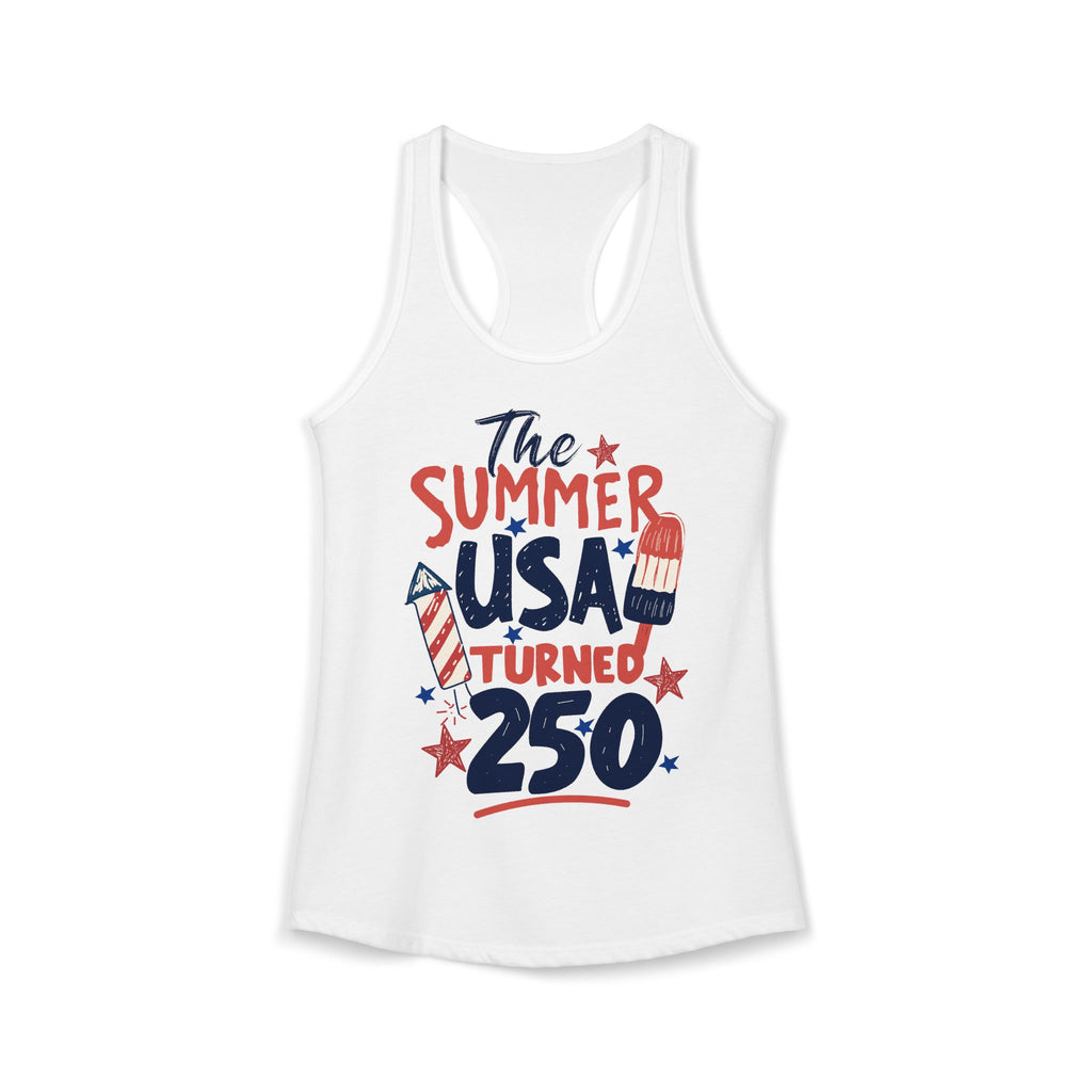 The Summer USA Turned 250 | Patriotic Tank Top Design | Cr8tive Designs