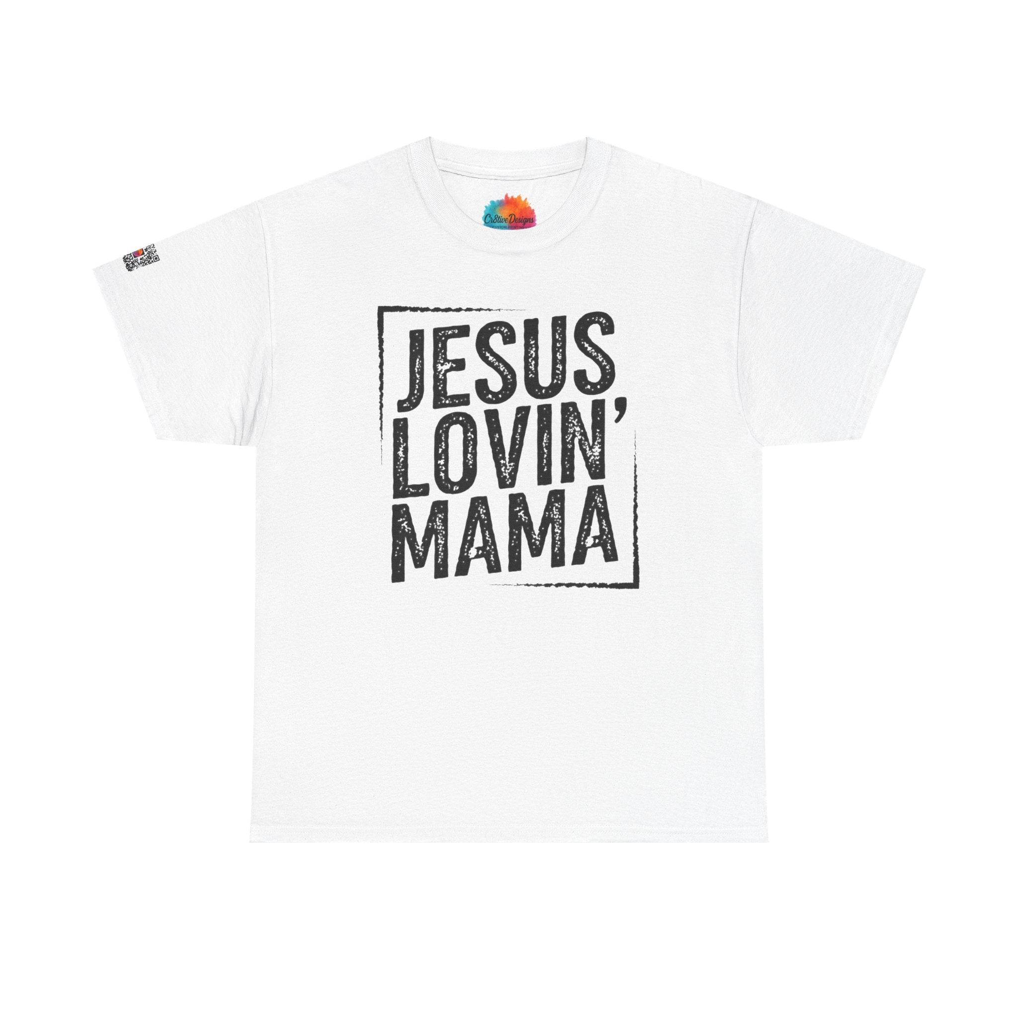 Jesus Lovin Mama Graphic Tee – Christian Mom Shirt, Faith-Based Mama Tee, Religious Gift | Cr8tive Designs