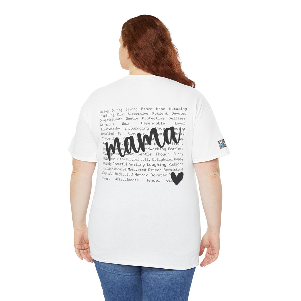 Mama Script Tee – Inspirational Motherhood Shirt, Soft Minimalist Mom Graphic T-Shirt | Cr8tive Designs