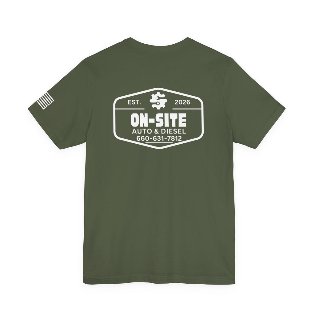 On-Site Auto & Diesel Crew Tee | Cr8tive Designs