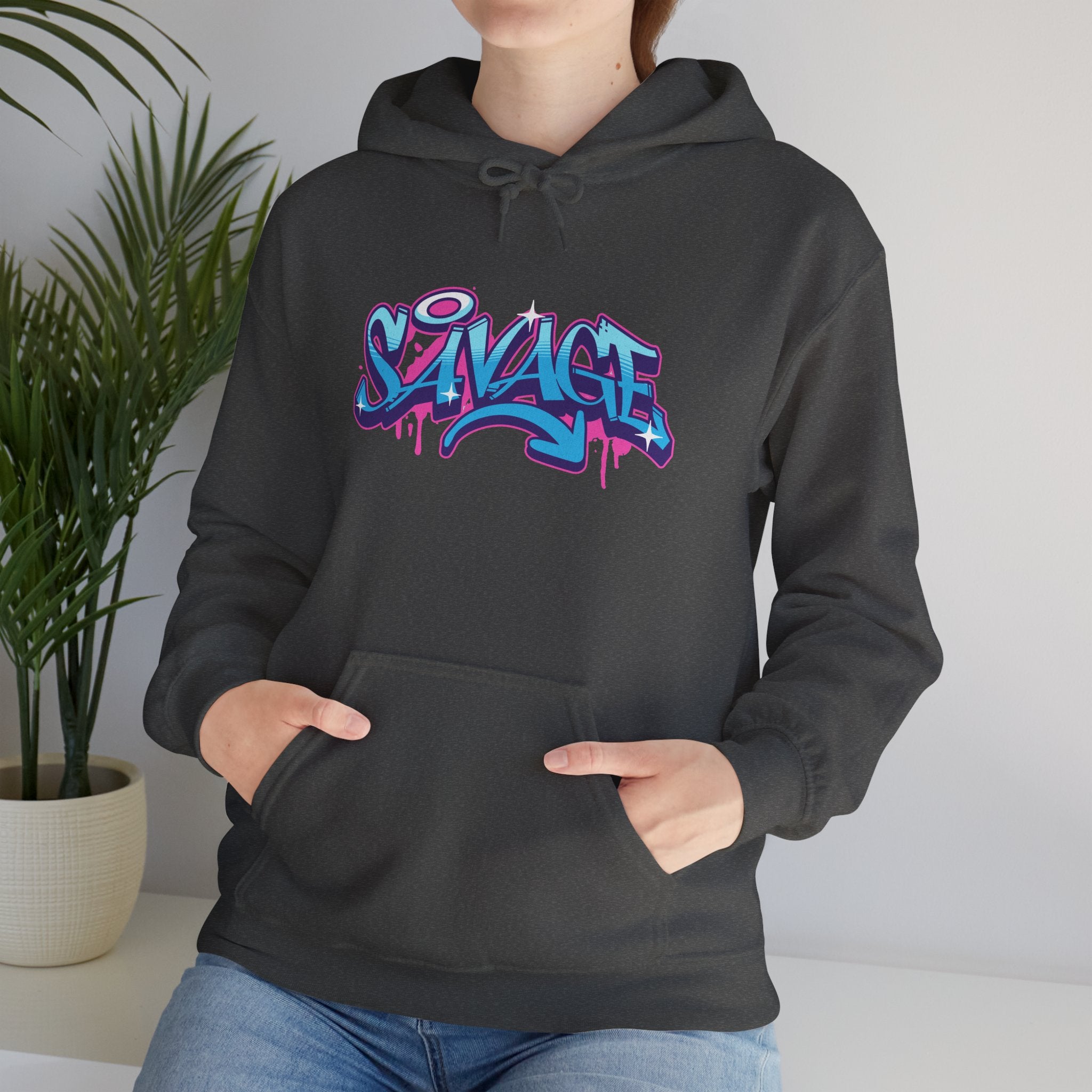 Savage | Colorful Graffiti Streetwear Hoodie | Cr8tive Designs
