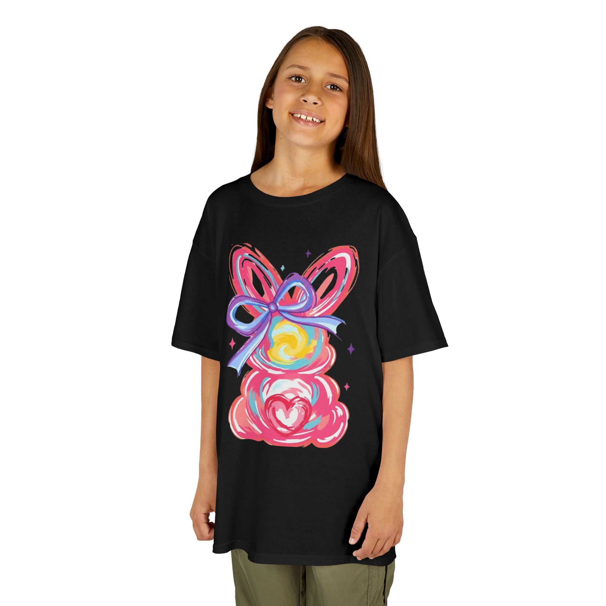 Kids Bunny Ribbon T‑Shirt