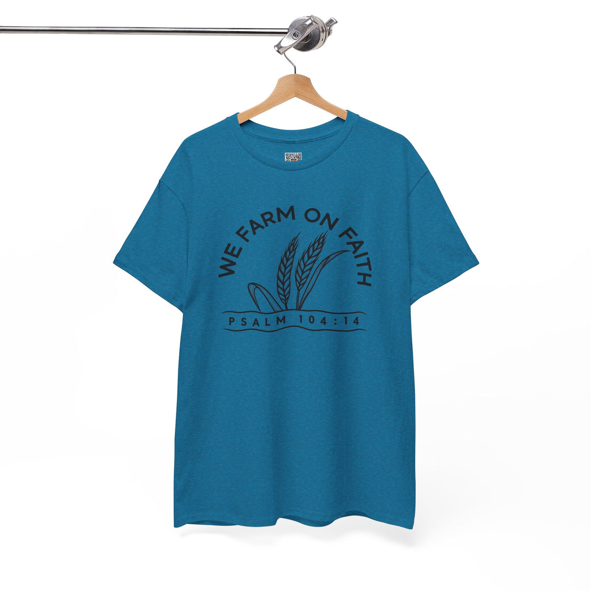 We Farm On Faith Psalm 104:14 T-Shirt | Christian Country Graphic Tee | Cr8tive Designs