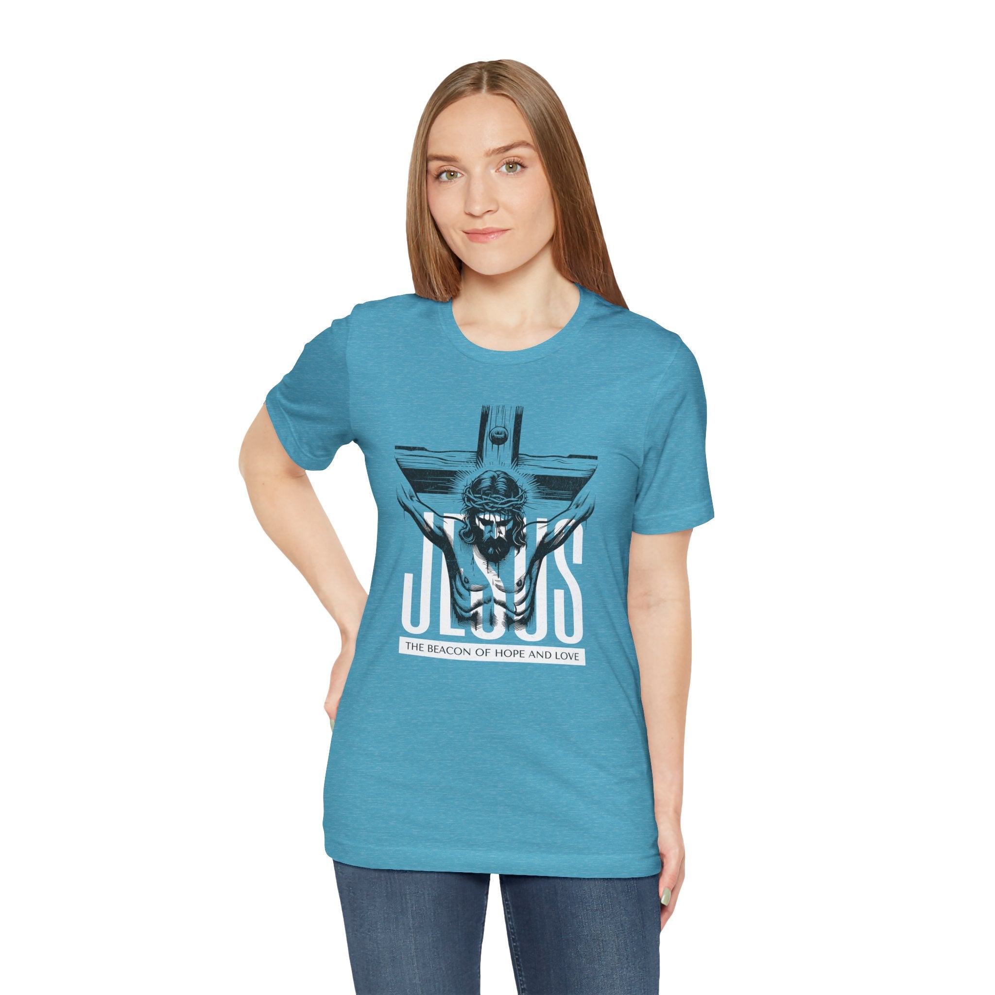 Jesus Crucifix Tee | Christian Graphic T-Shirt | Cr8tive Designs