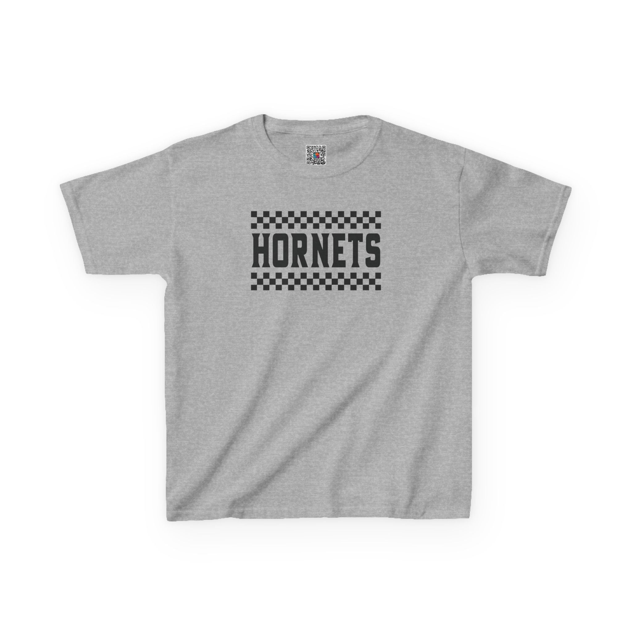 Checkered Hornets Youth T-Shirt | School Spirit Mascot Tee | Cr8tive Designs