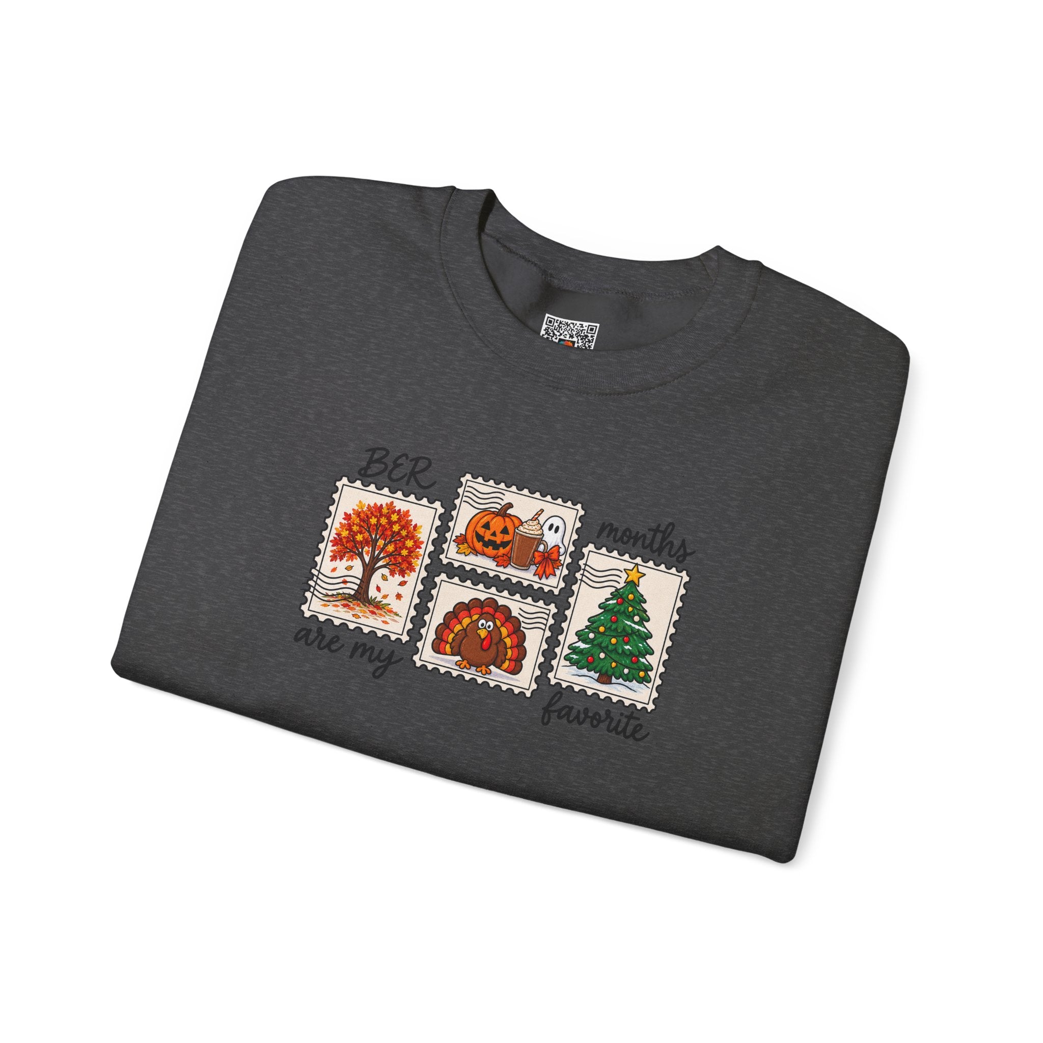 BER Months Are My Favorite Sweatshirt | Holiday Stamps Fall & Winter Crewneck | Cr8tive Designs