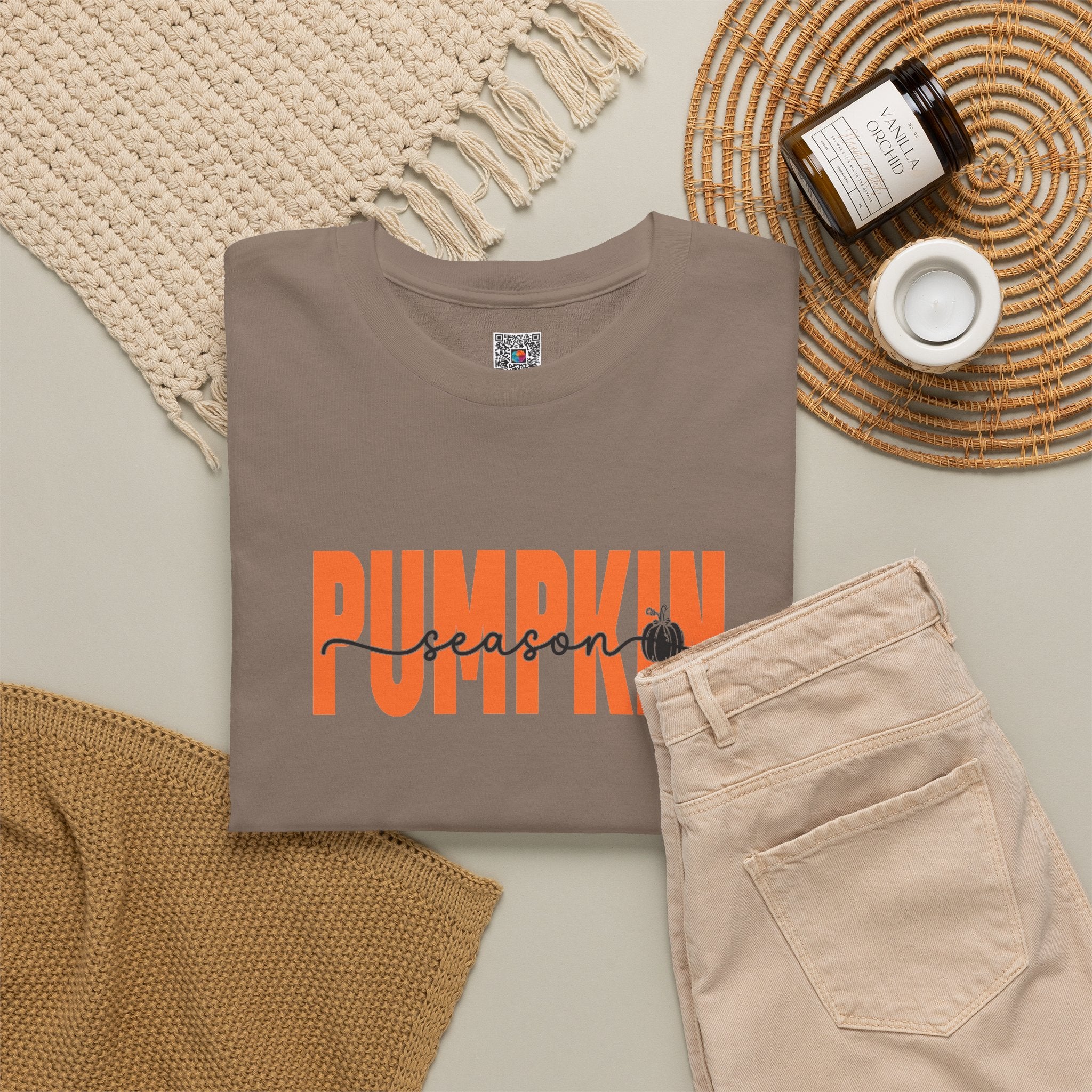 Pumpkin Season Graphic Tee | Minimalist Fall T-Shirt | Cr8tive Designs
