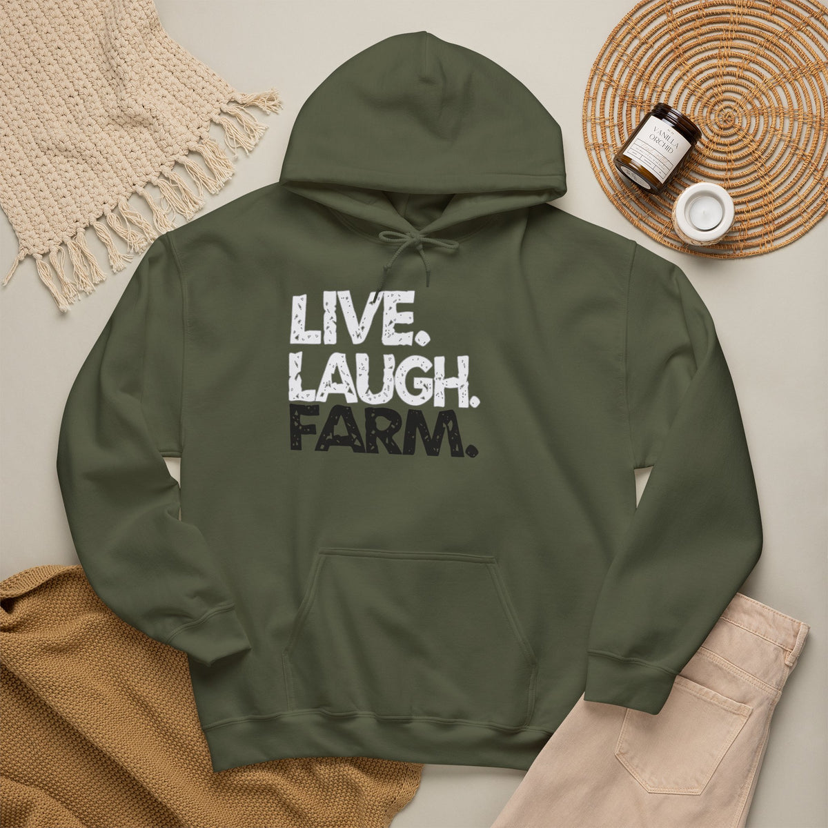 Live Laugh Farm Hoodie | Cr8tive Designs