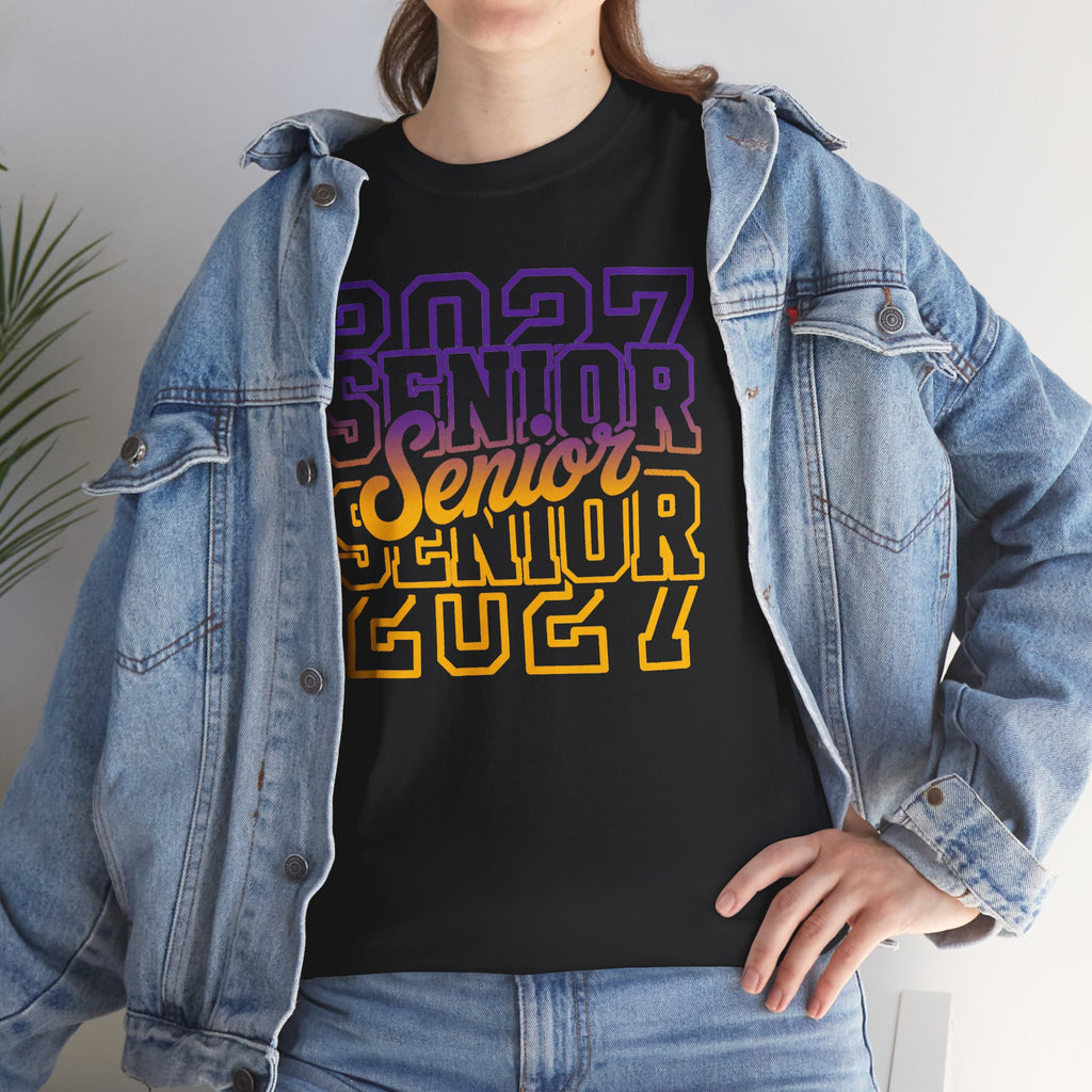 Senior 2027 | Purple and Gold T-Shirt | Cr8tive Designs
