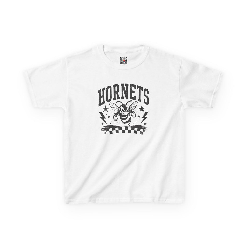 Vintage Hornets Mascot Youth T-Shirt | School Spirit Mascot Tee | Cr8tive Designs