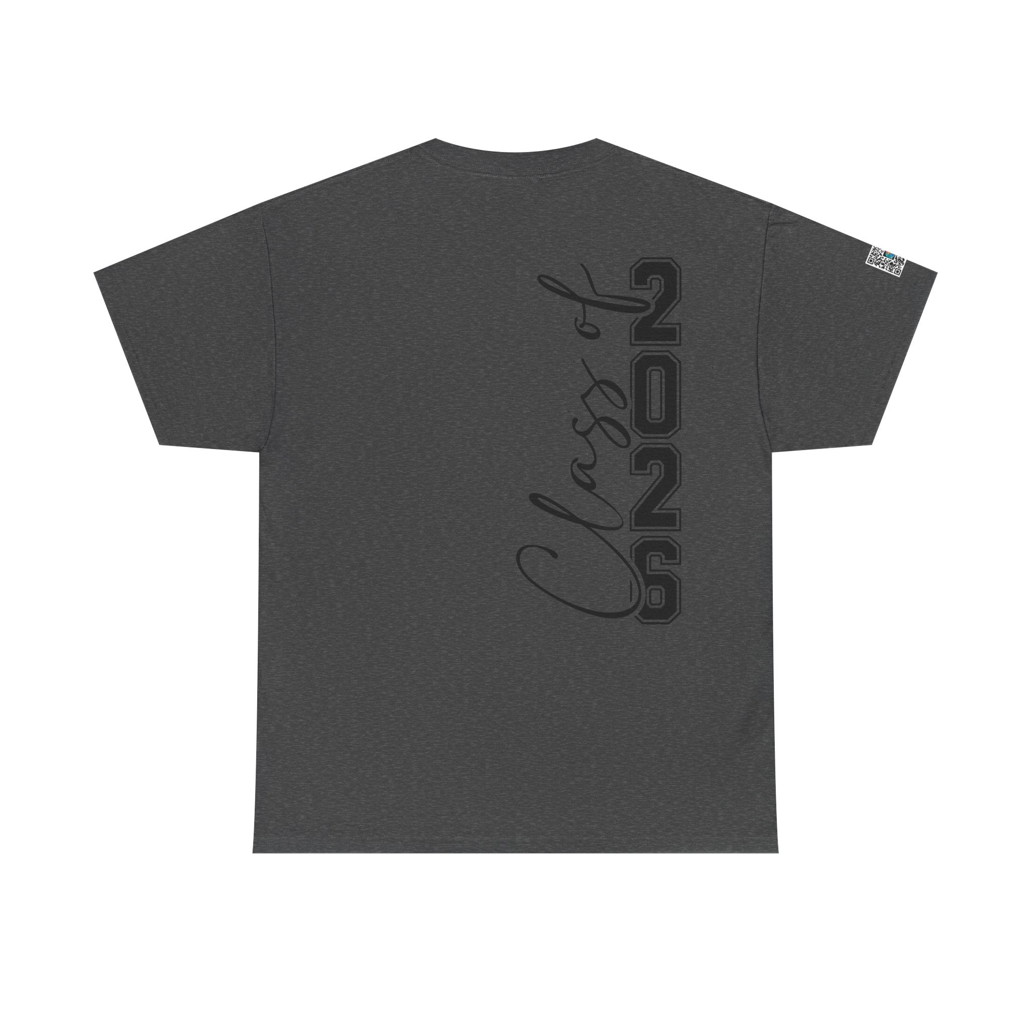 Senior 2026 Script Back T-Shirt | Vertical Graduation Tee | Trendy Senior Shirt | Unisex Fit | Cr8tive Designs
