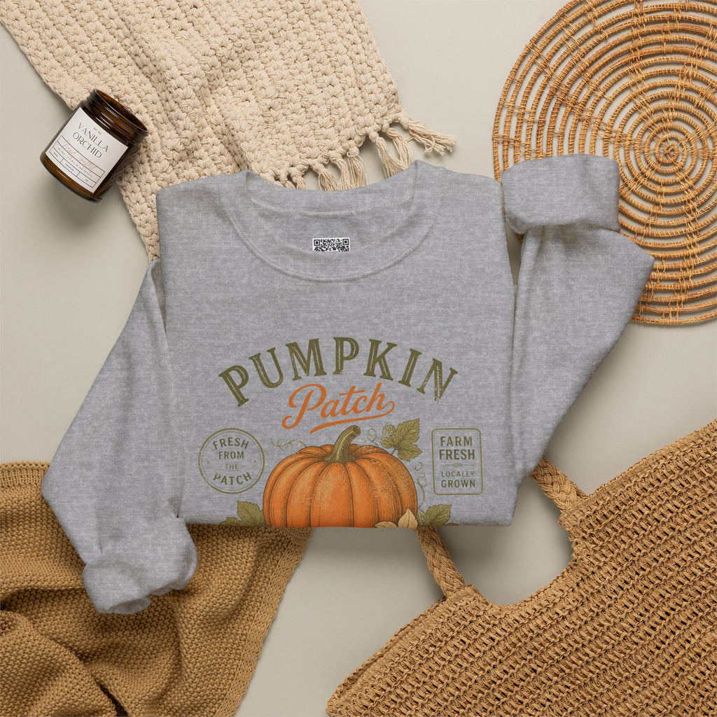 Farm Fresh Pumpkin Patch Sweatshirt | Rustic Farmhouse Fall Sweatshirt | Cr8tive Designs