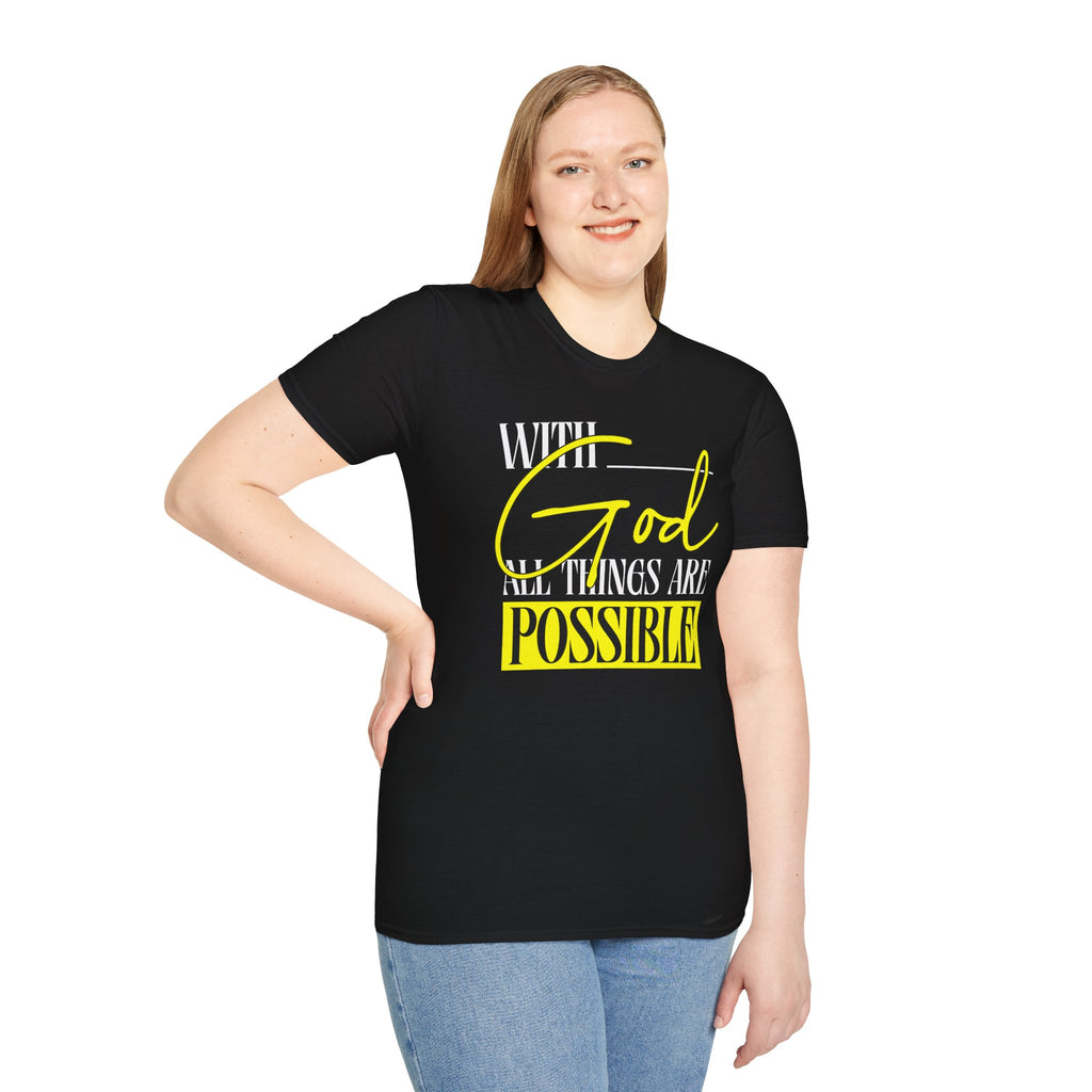 With God All Things Are Possible T-Shirt | Cr8tive Designs