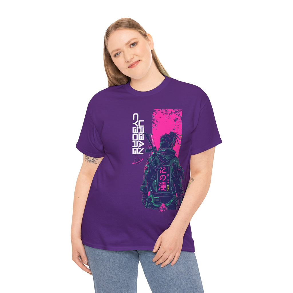 Urban Cyborg | Neon Cyberpunk Tshirt Design | Cr8tive Designs