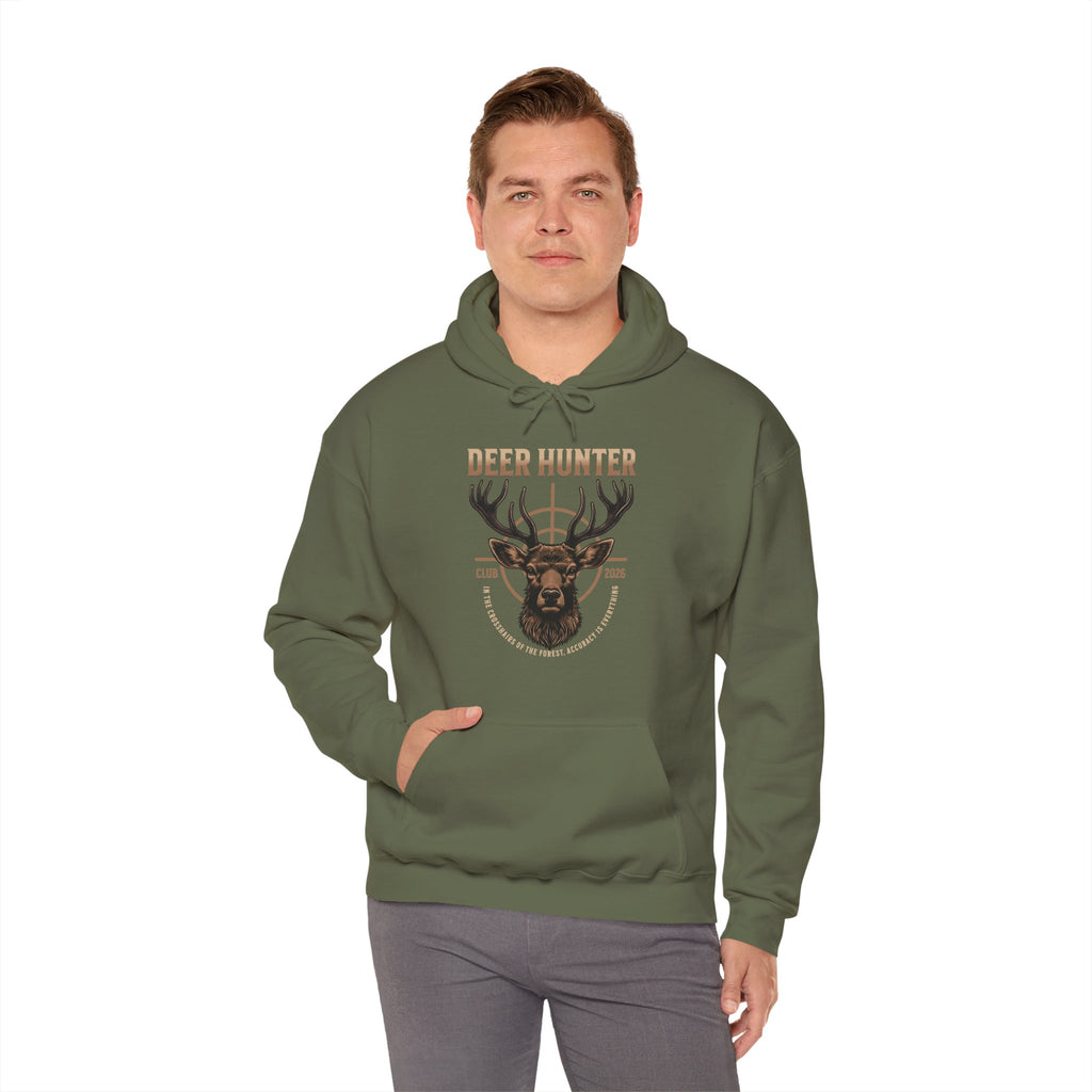 Deer Hunter Hoodie | Rustic Buck & Hunting Club Design | Cr8tive Designs