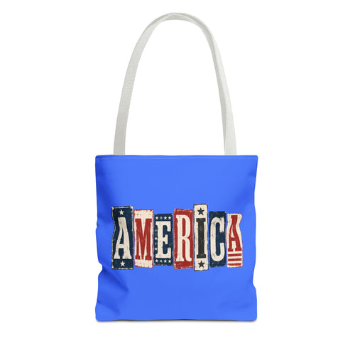 America | Patriotic Vintage Tote Bag | Cr8tive Designs