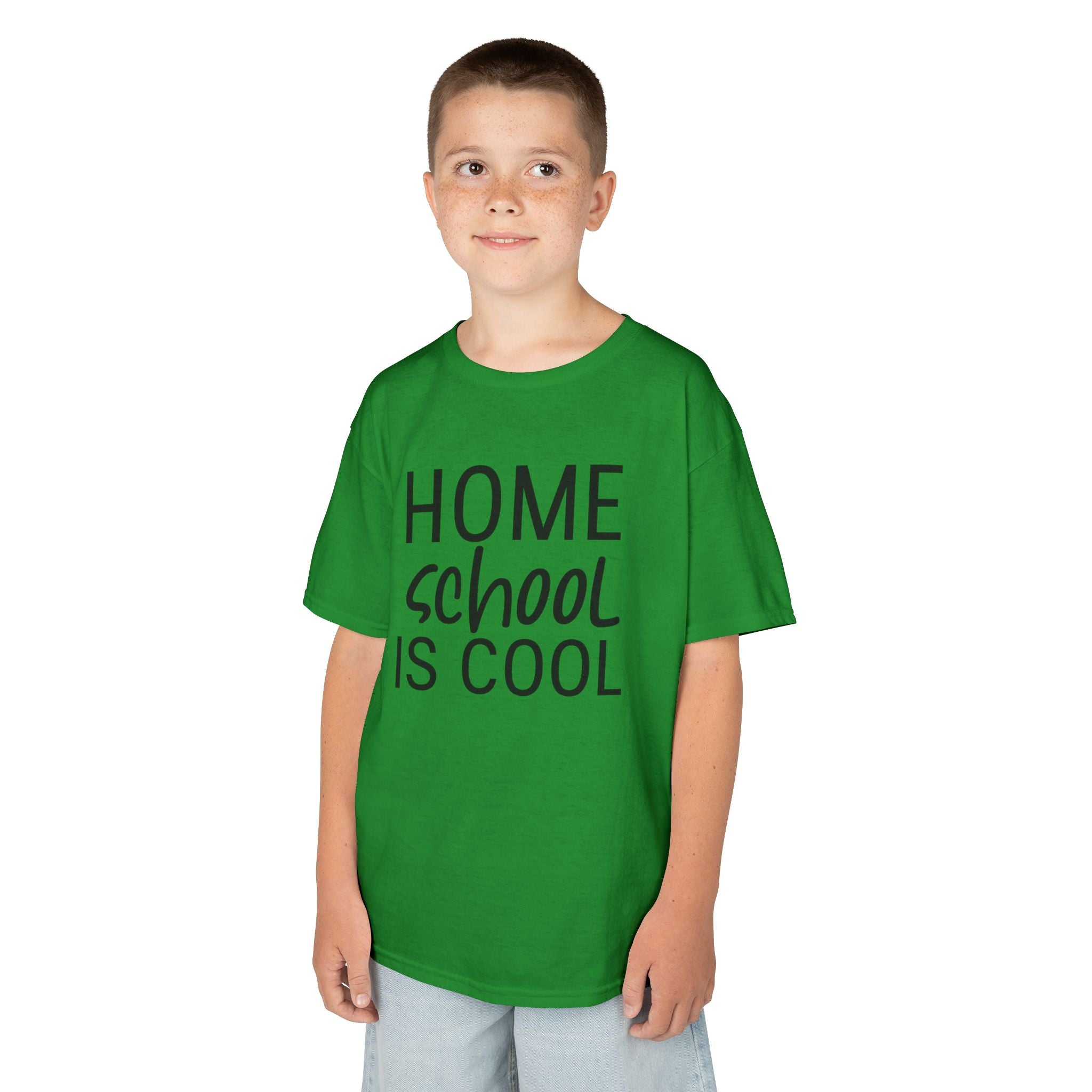 Kids Tee — "Homeschool Is Cool" Back-to-School Shirt