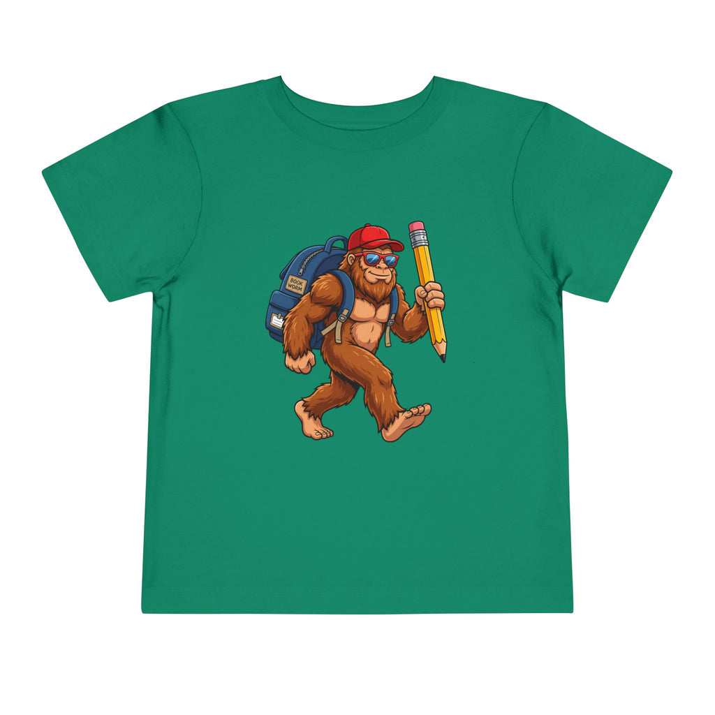 Bigfoot Back-to-School Toddler Tee | Funny Sasquatch T-Shirt | Cr8tive Designs