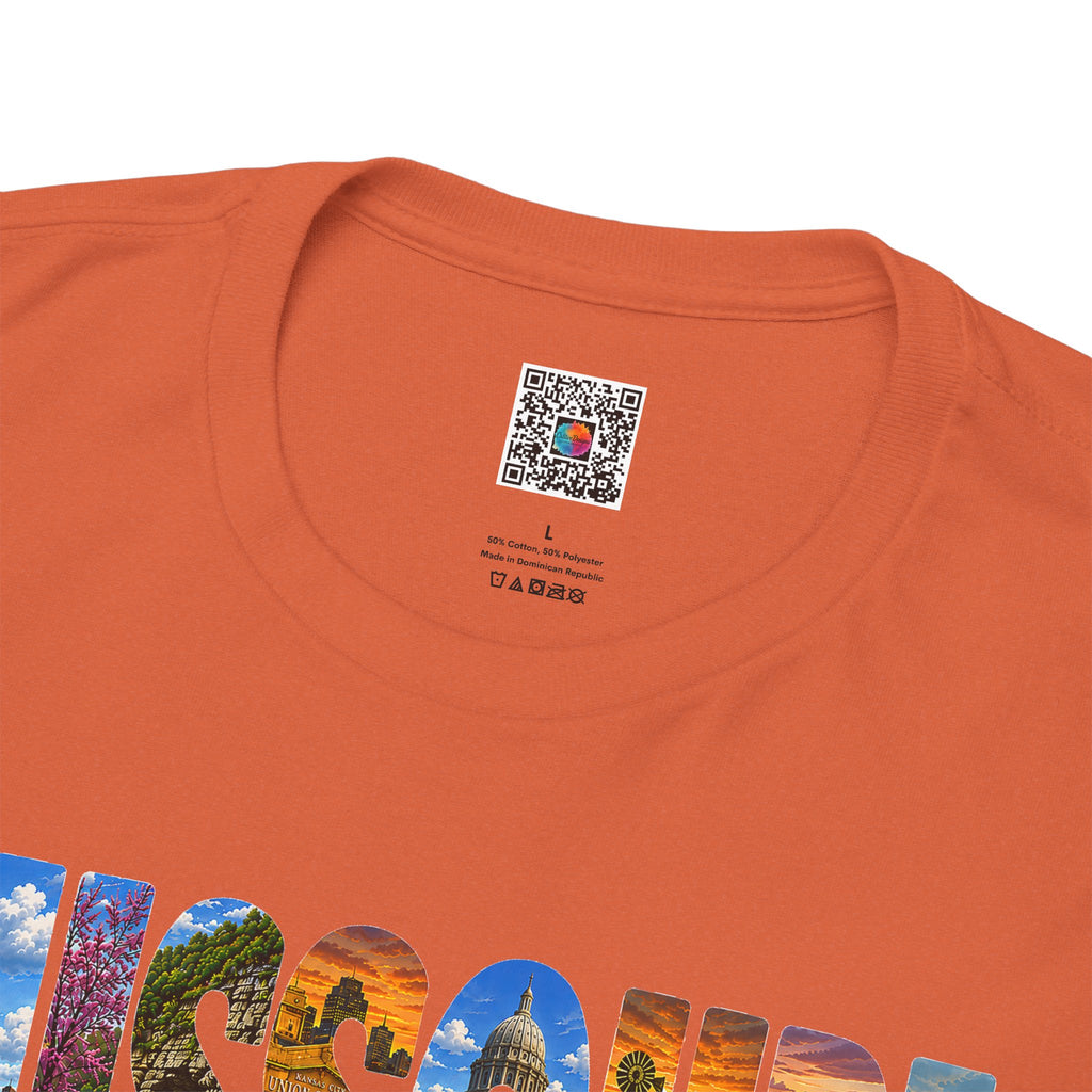 Missouri Landmark Lettering | Scenic State Typography T-Shirt | Cr8tive Designs