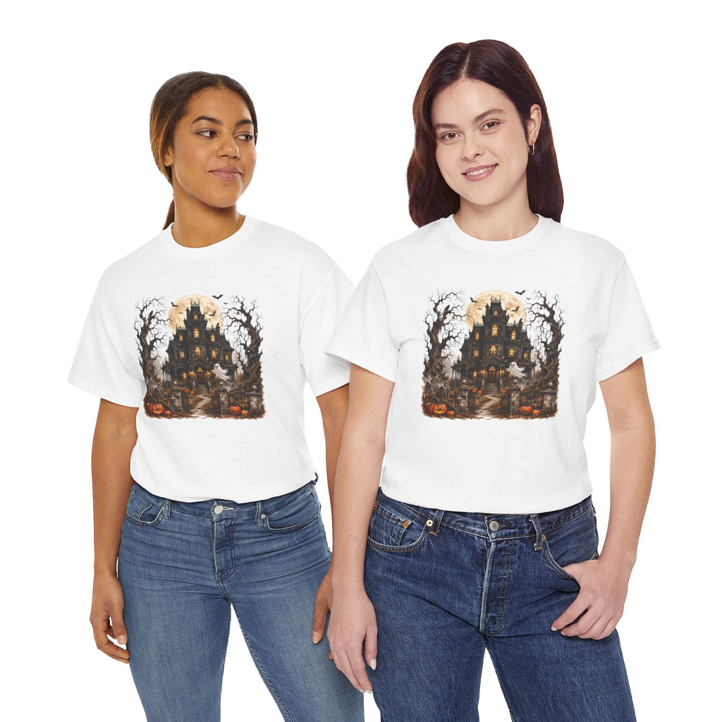 Haunted Manor Halloween T-Shirt | Spooky Season Graphic Tee | Cr8tive Designs