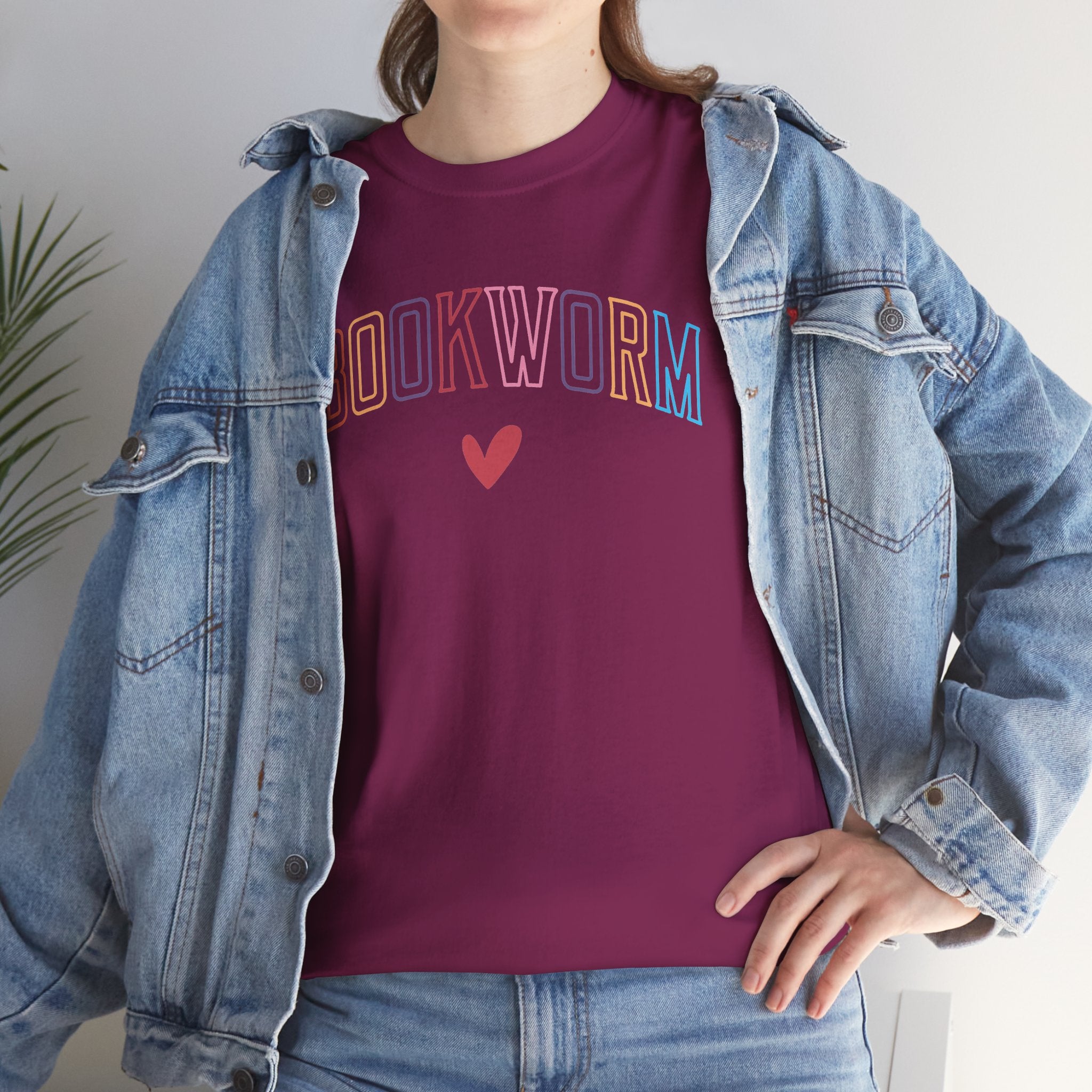 Bookworm Varsity Graphic Tee | Colorful Book Lover T-Shirt | Cr8tive Designs