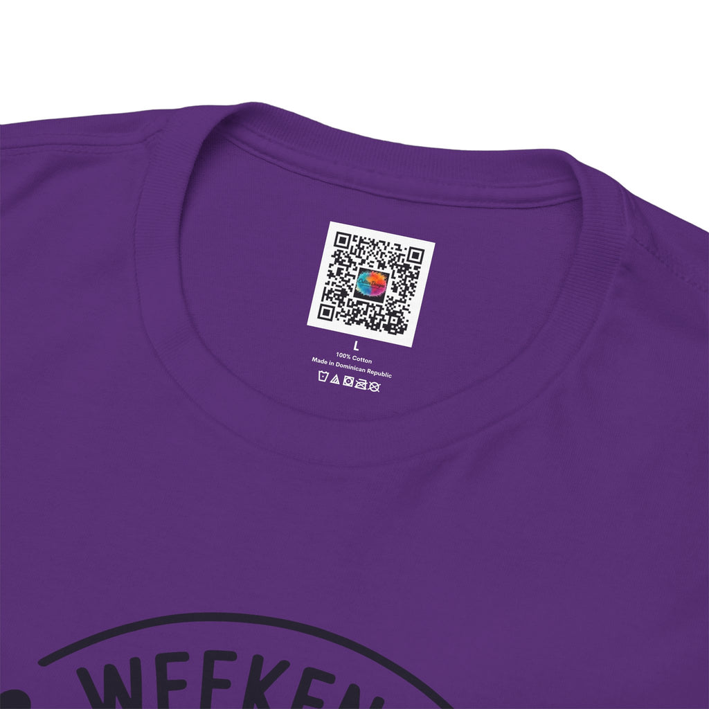 Weekend Vibes Graphic T-Shirt – Retro Positive Quote Tee | Cr8tive Designs