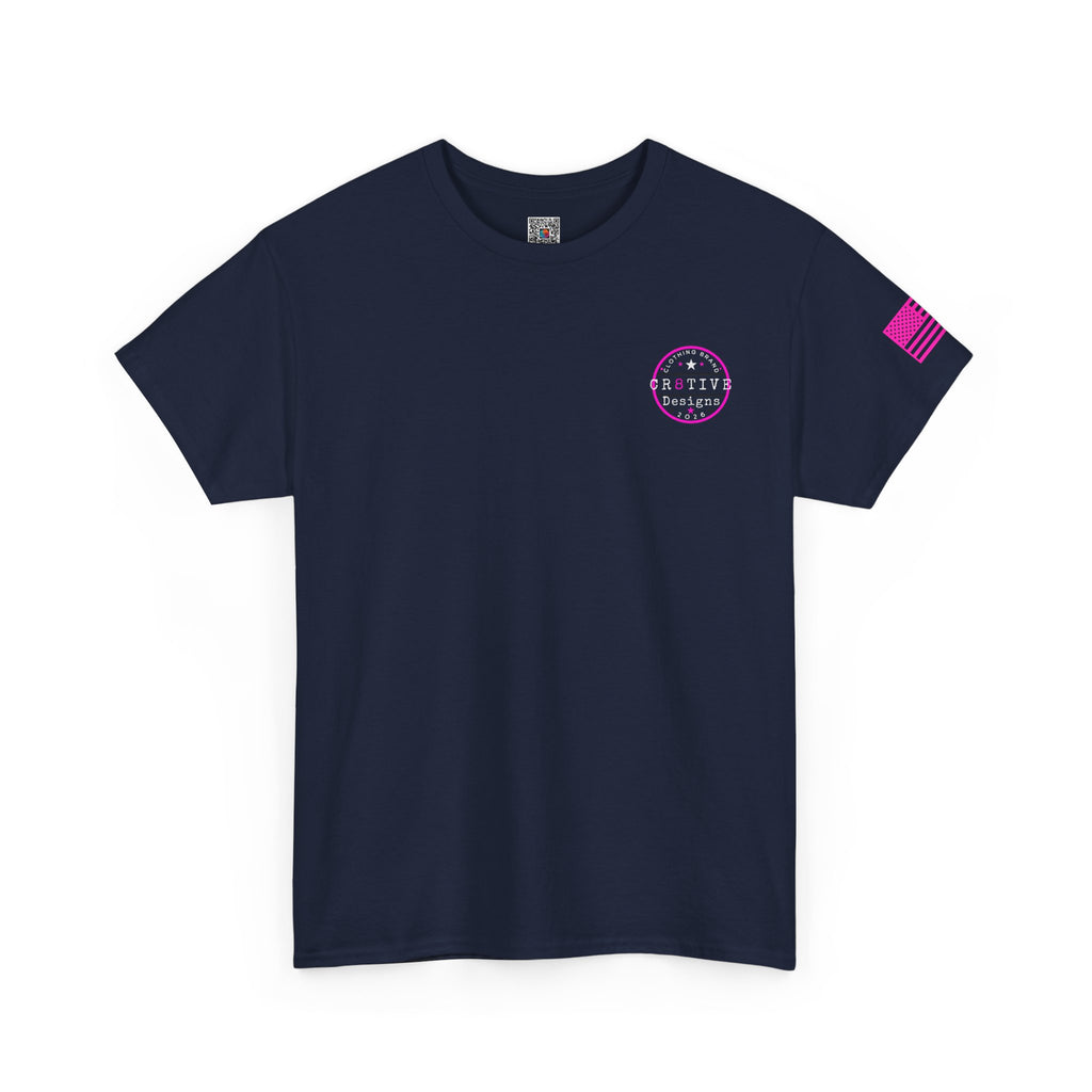 Hot Pink Logo Graphic Tee/Cr8tive Designs