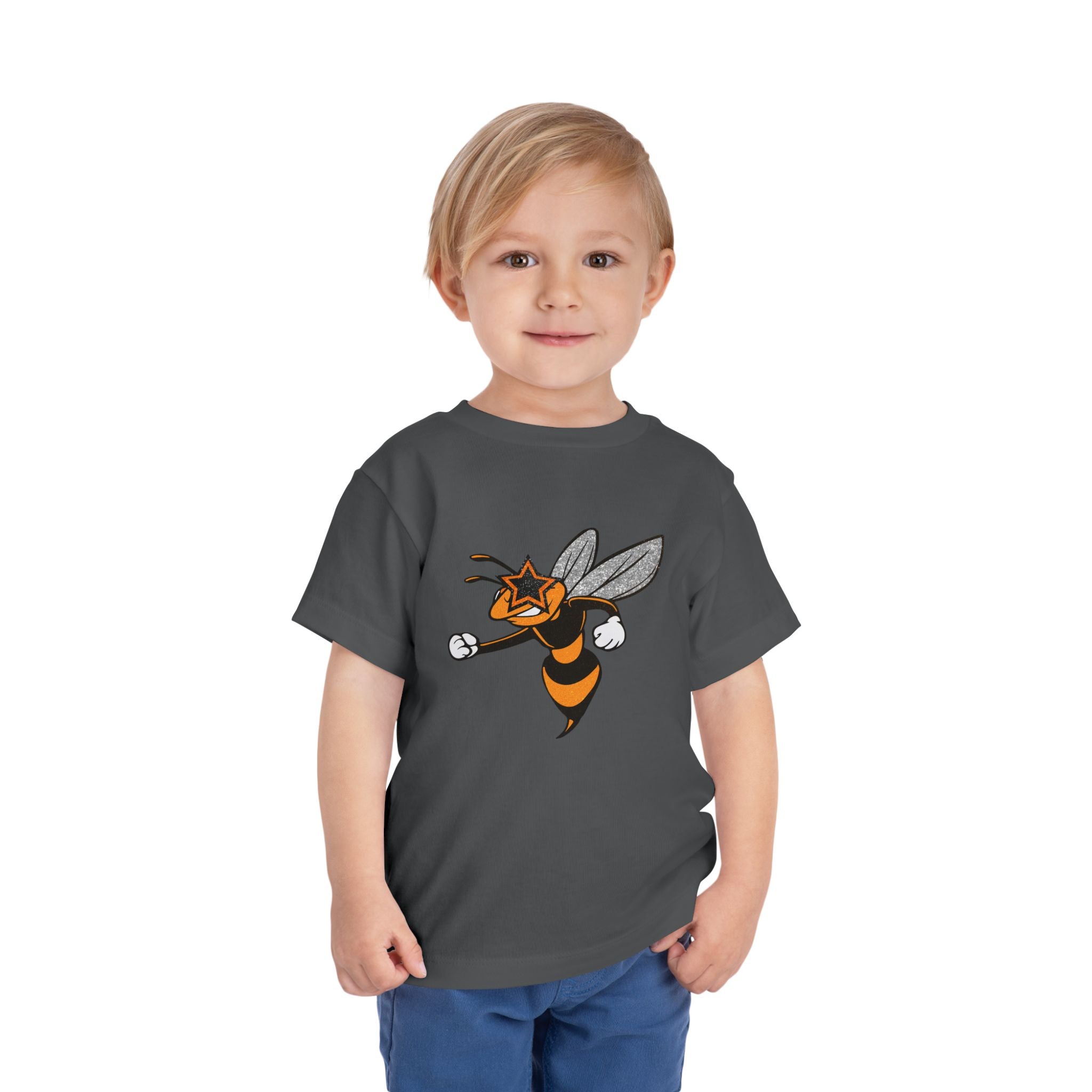Hornet Mascot Toddler Graphic T-Shirt | School Spirit Mascot Tee | Cr8tive Designs