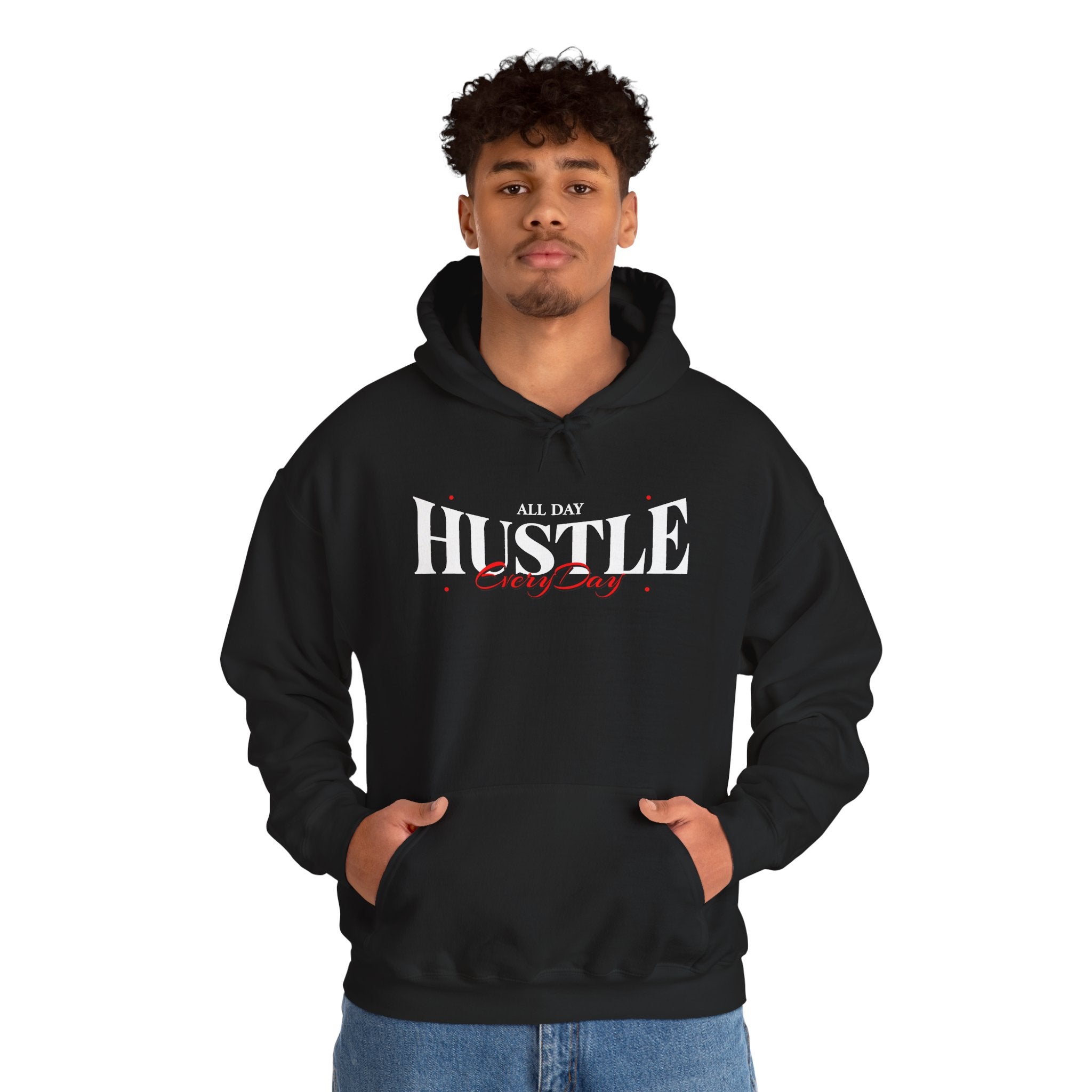 All Day Hustle Every Day | Motivational Streetwear Hoodie | Cr8tive Designs