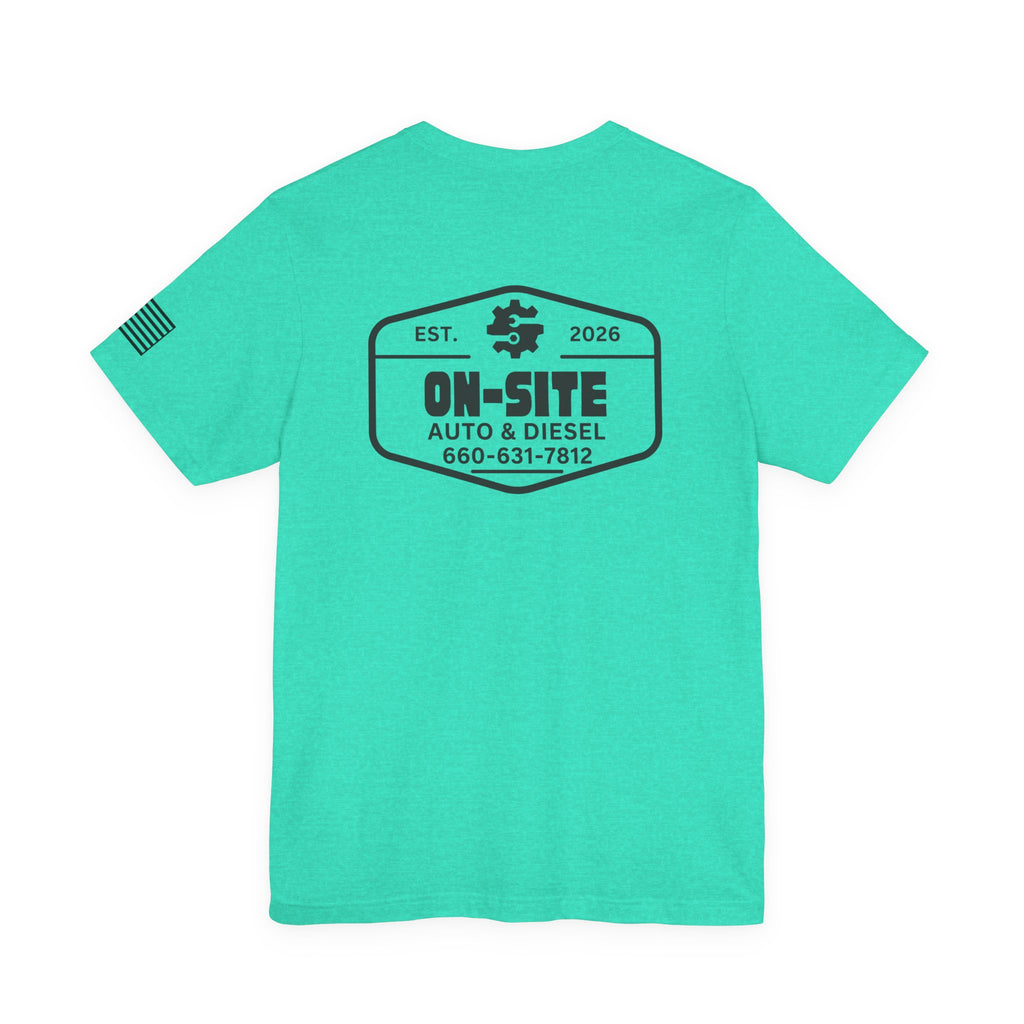 On-Site Auto & Diesel Crew Tee | Cr8tive Designs.