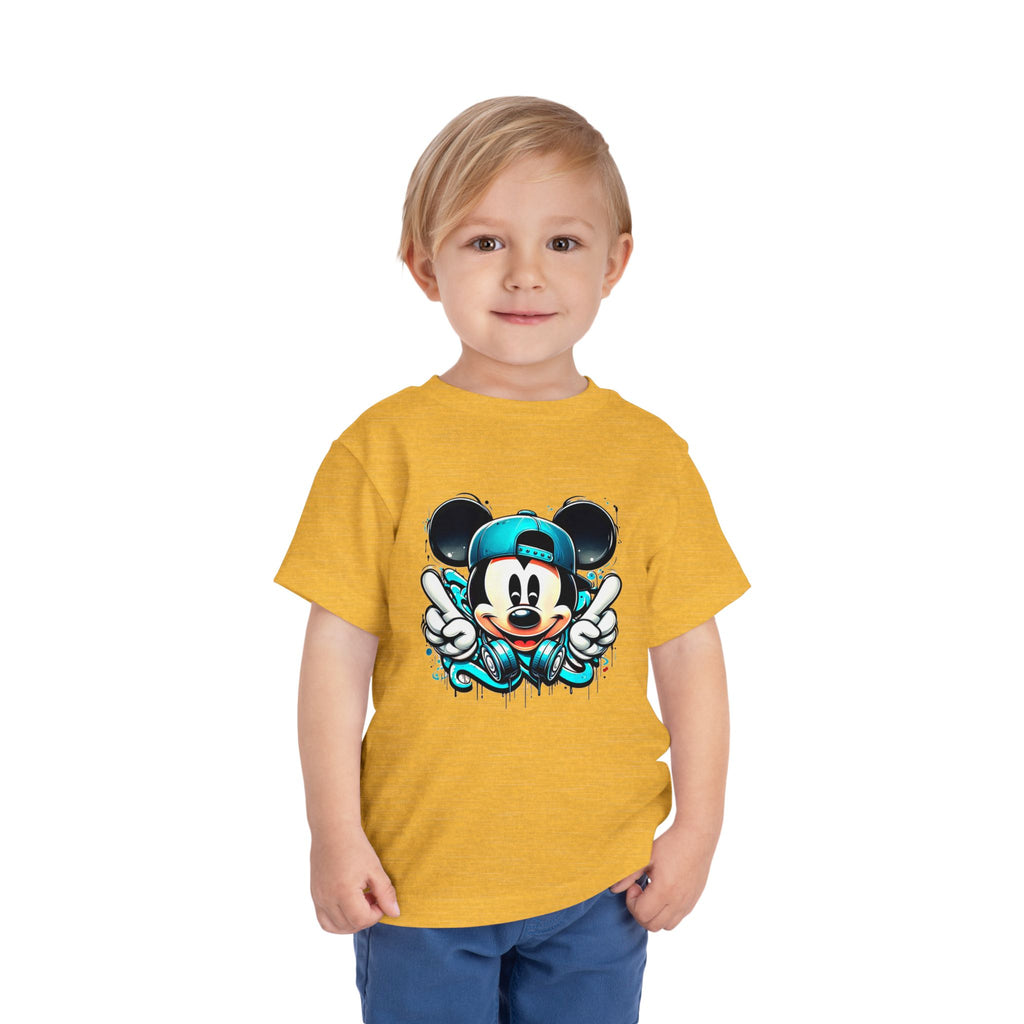 Mickey Mouse Hip-Hop Toddler Tee | Street-Style Cartoon T-Shirt | Cr8tive Designs