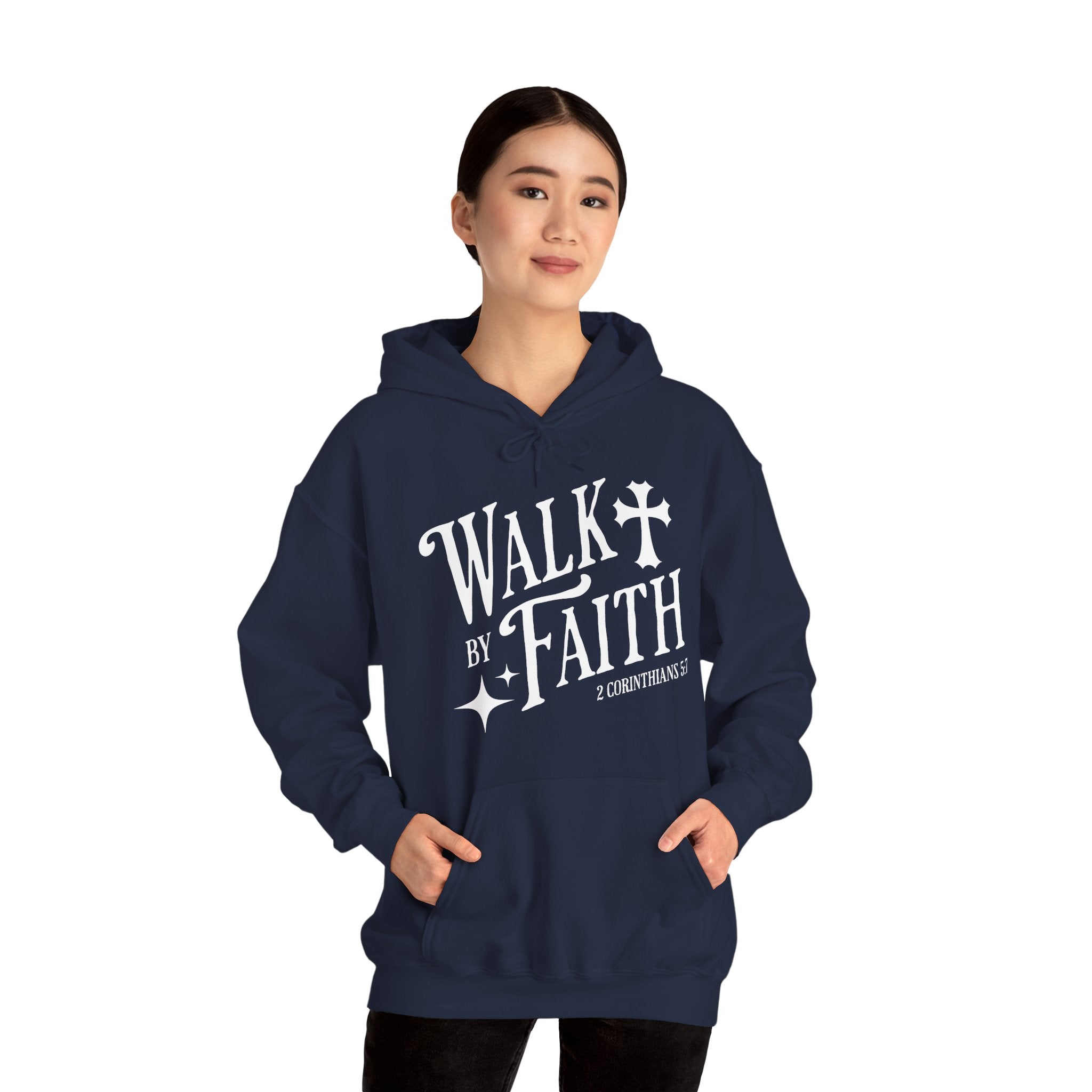 Walk by Faith | Christian Scripture Hoodie | Cr8tive Designs