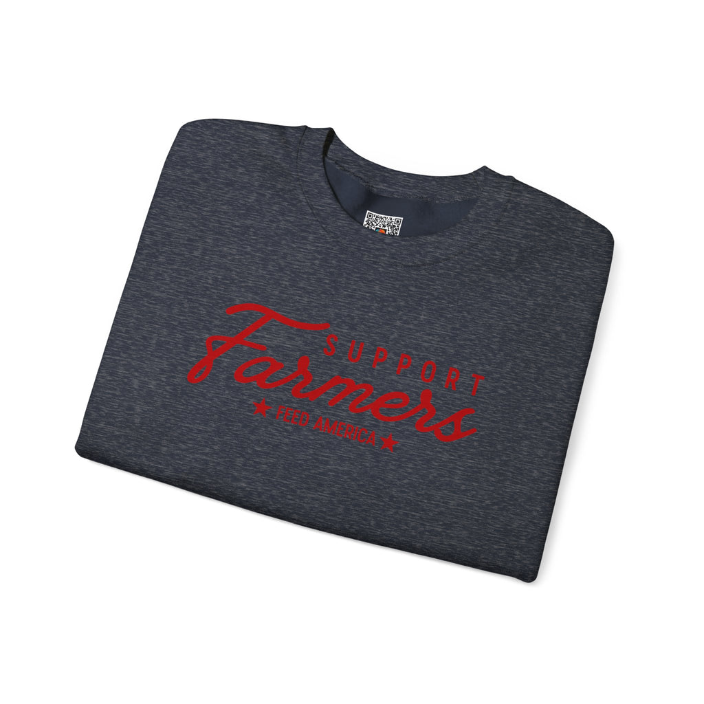 Support Farmers Feed America Sweatshirt | Patriotic Agriculture Crewneck | Cr8tive Designs