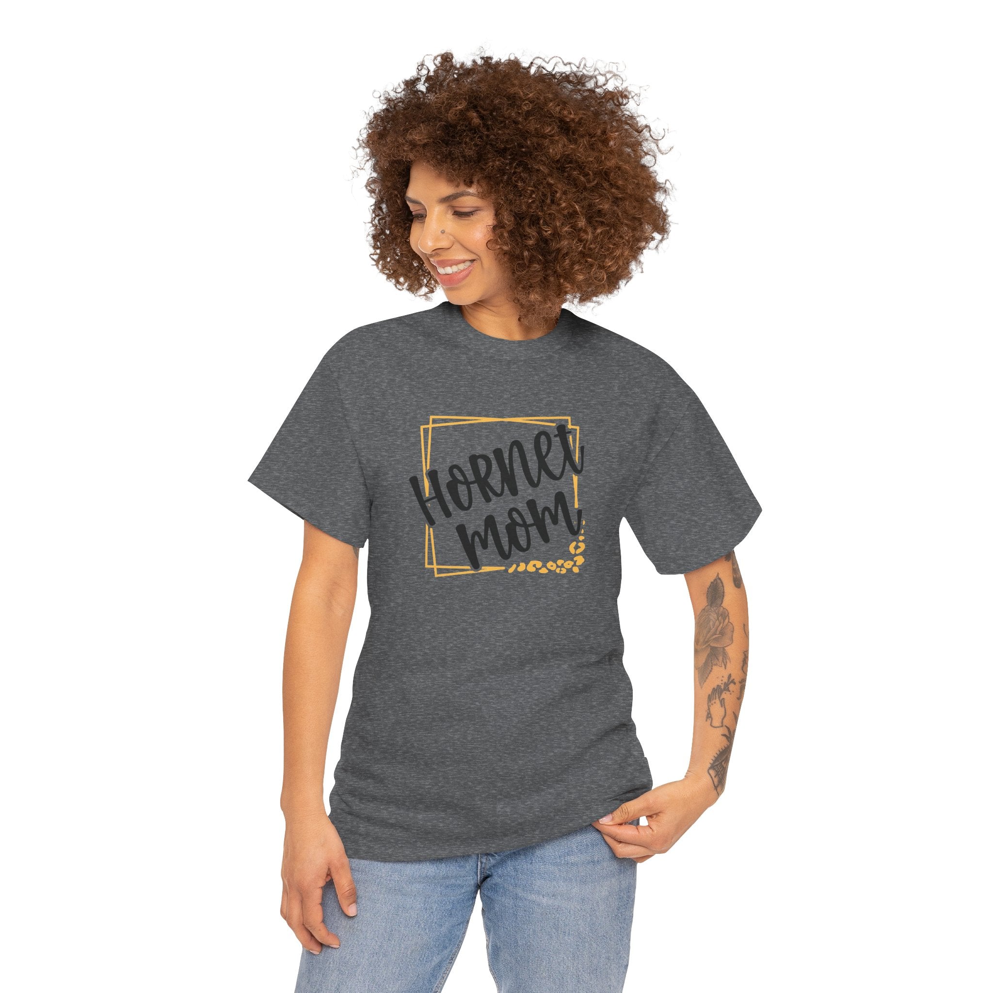Hornet Mom Graphic T-Shirt | School Spirit Mascot Tee | Cr8tive Designs