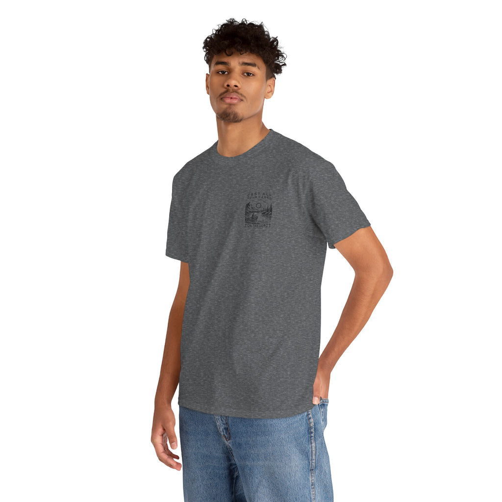 Cast All Your Cares T-Shirt — Faith-Inspired Outdoor Graphic Tee