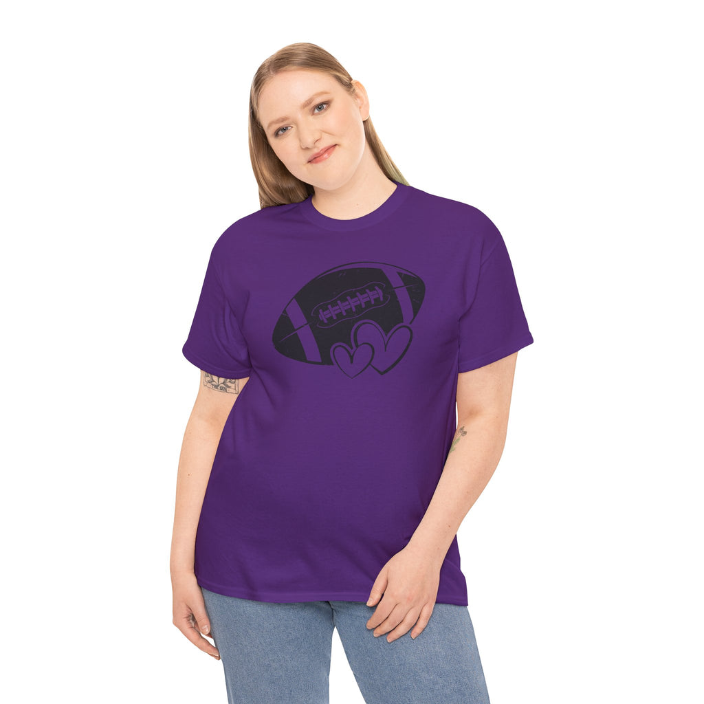 Football Love Graphic Tee | Game Day Sports T-Shirt | Cr8tive Designs