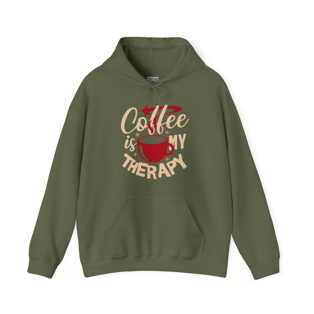 Coffee Is My Therapy | Funny Coffee Lover Hoodie | Cr8tive Designs
