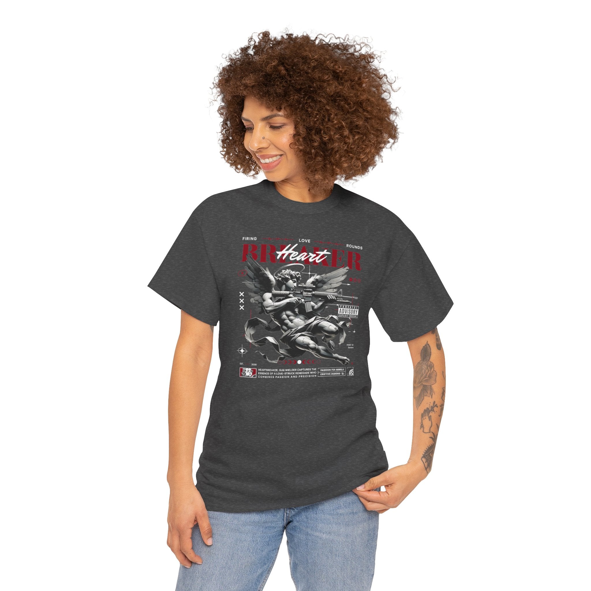 Firing Love Rounds | Dark Cupid Tshirt Design | Cr8tive Designs