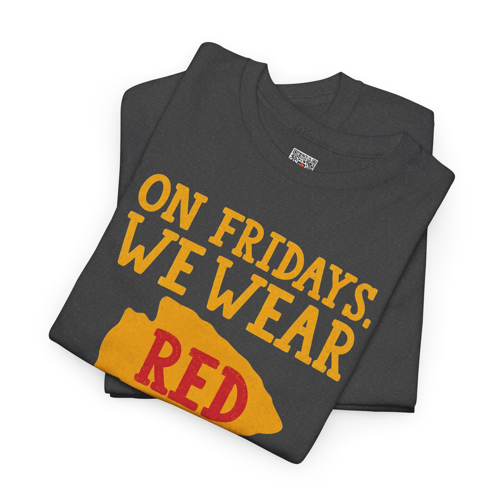 On Fridays We Wear Red Unisex T-Shirt | Football Sunday Game Day Tee | Cr8tive Designs