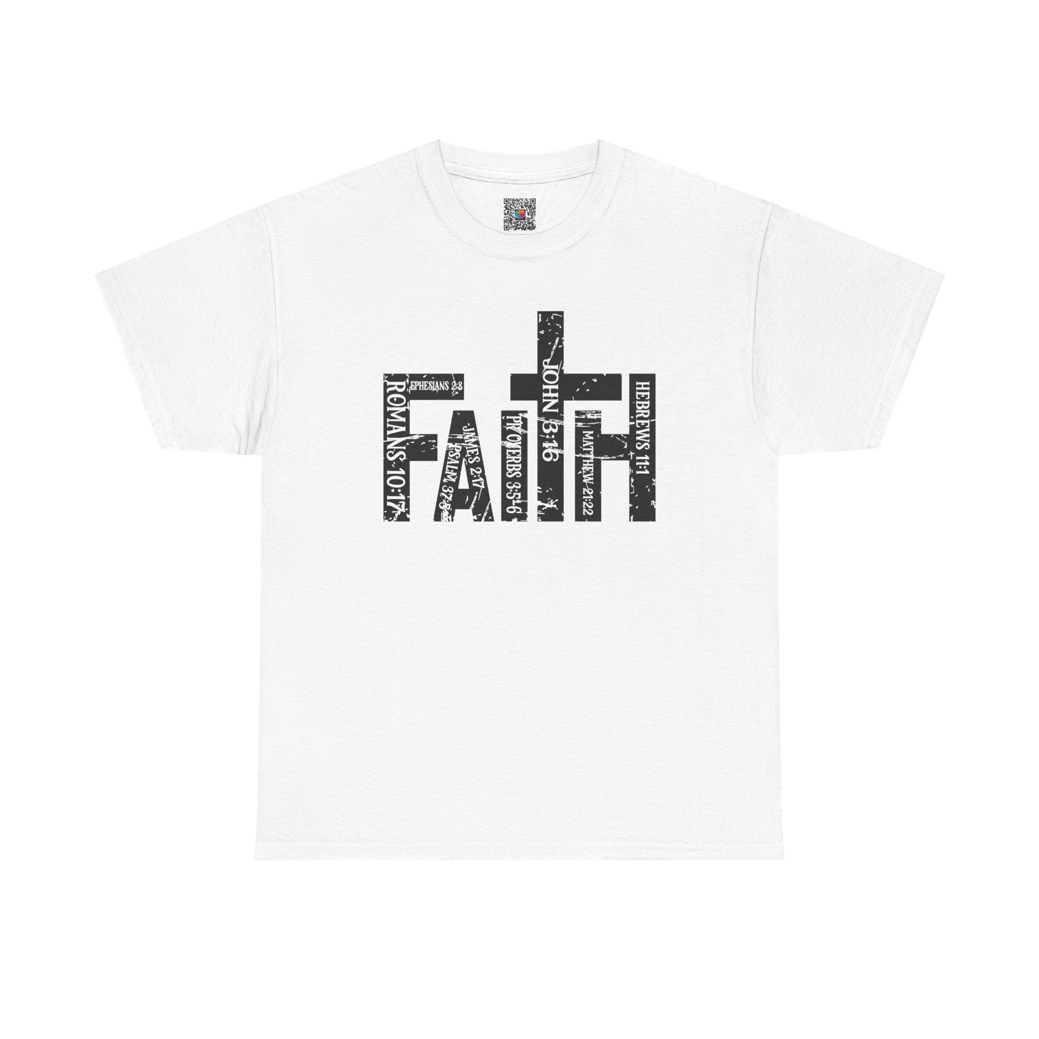 Faith – Minimalist Christian Cross Graphic T-Shirt | Cr8tive Designs