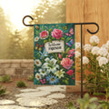 Welcome Friends Floral Garden Flag | Lily & Rose Garden Decor | Cr8tive Designs