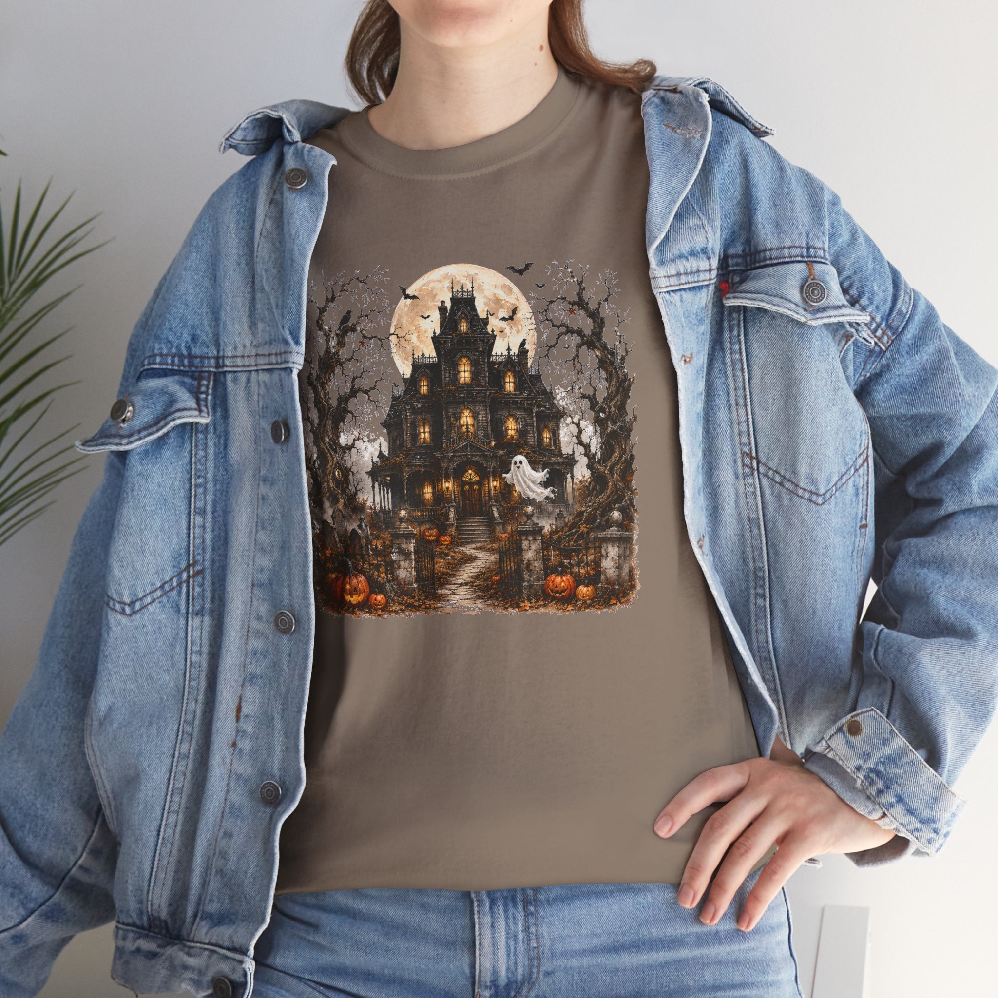Haunted Manor Halloween T-Shirt | Spooky Season Graphic Tee | Cr8tive Designs