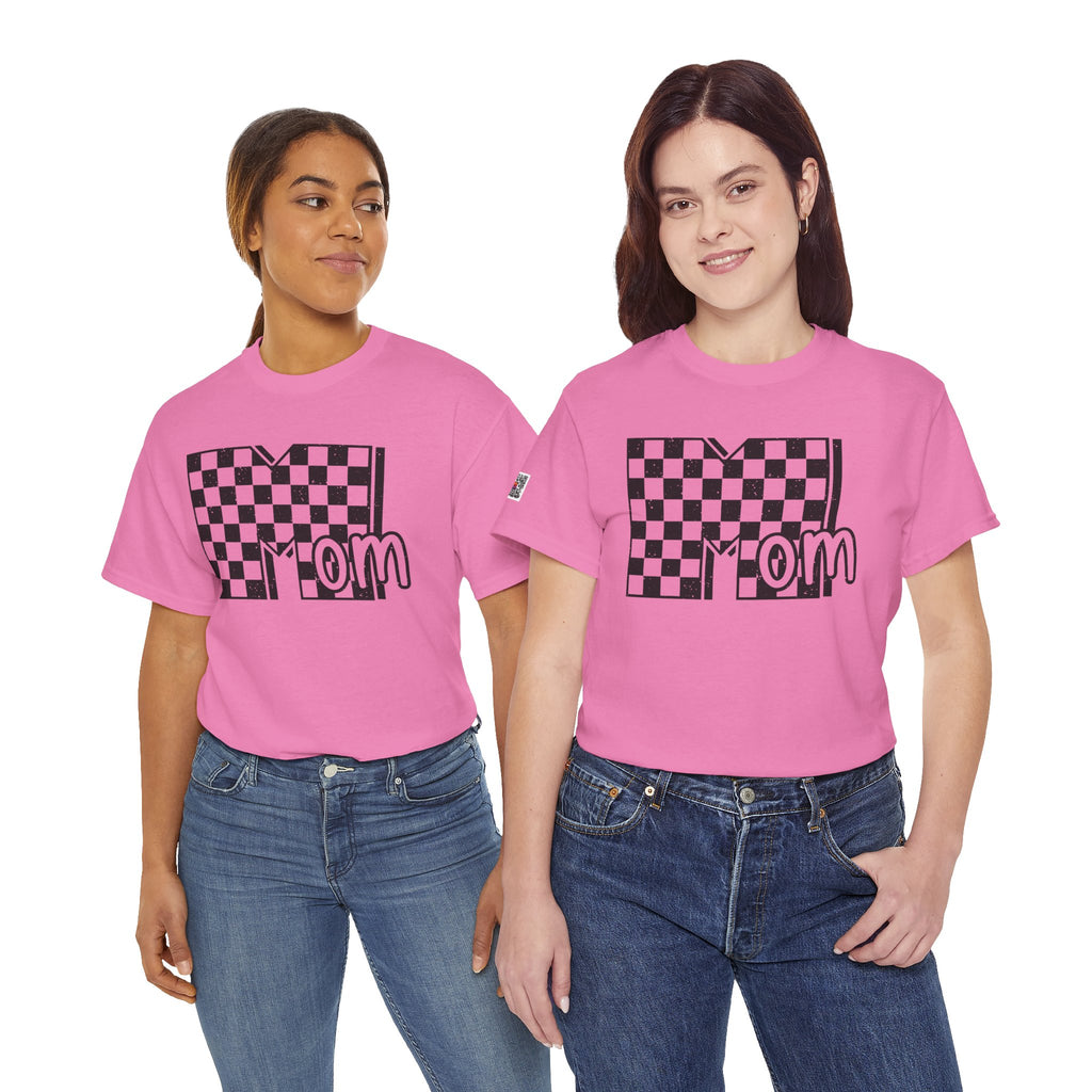Checkerboard Mom Tee – Cool Mom Graphic Shirt, Trendy Mama Style, Mother’s Day Gift | Cr8tive Designs