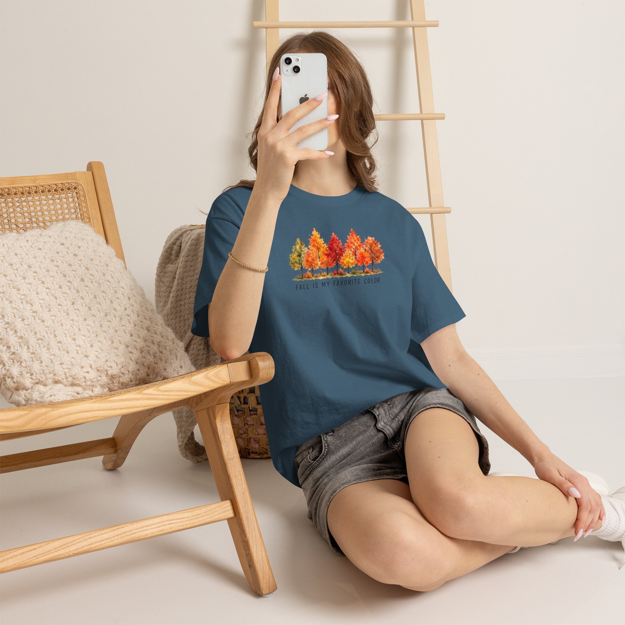 Fall Is My Favorite Color Tee | Watercolor Autumn Trees T-Shirt | Cr8tive Designs