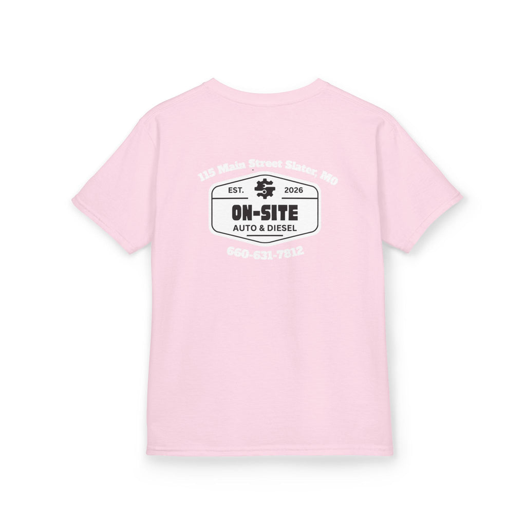 On-Site Auto & Diesel Custom Business Youth T-Shirt | Automotive Workwear | Cr8tive Designs