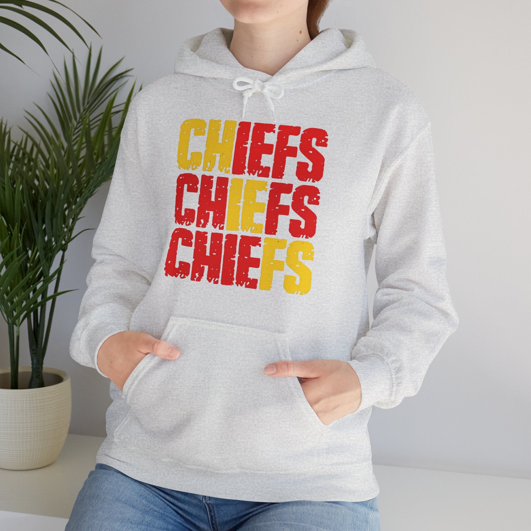 Chiefs Chiefs Chiefs | Football Hoodie | Cr8tive Designs