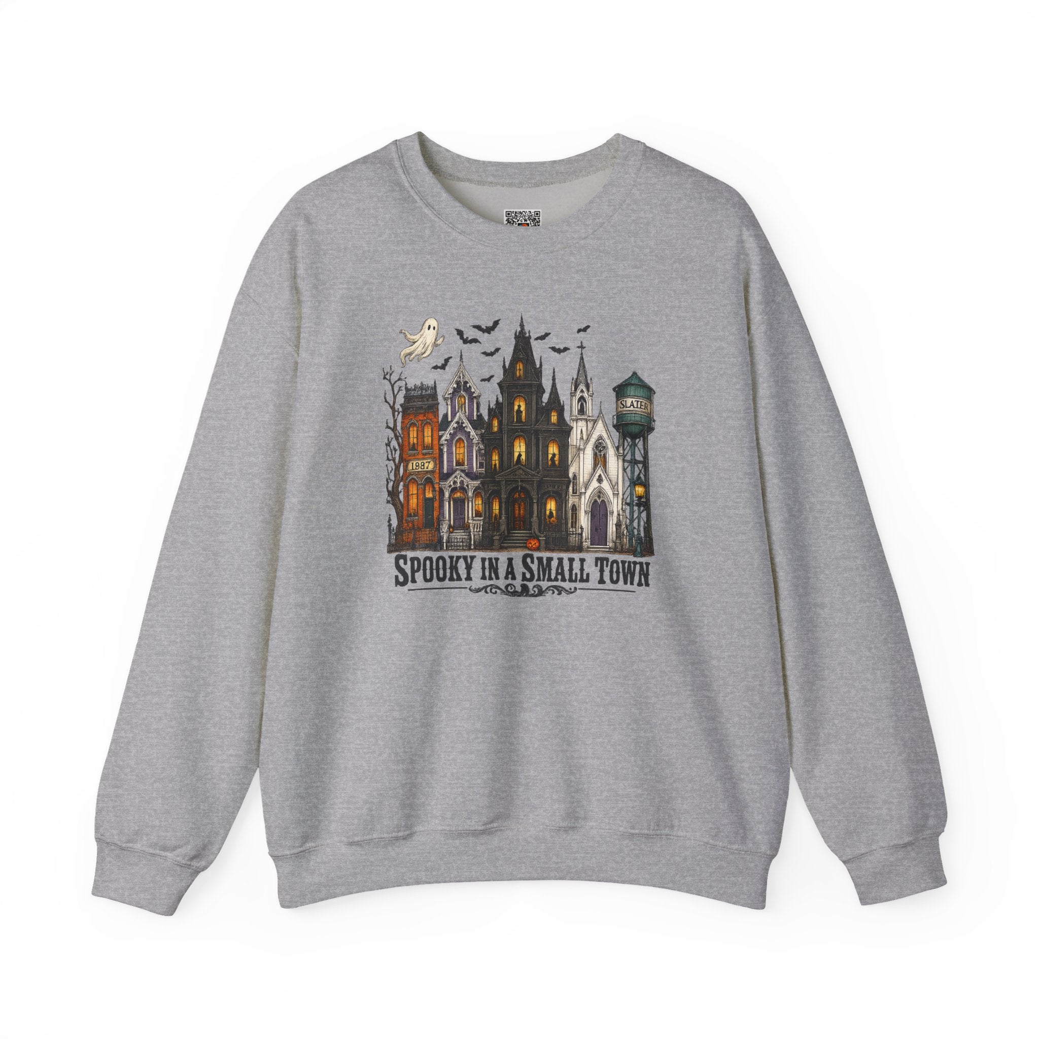 Spooky in a Small Town Sweatshirt | Vintage Slater Haunted House Crewneck | Cr8tive Designs