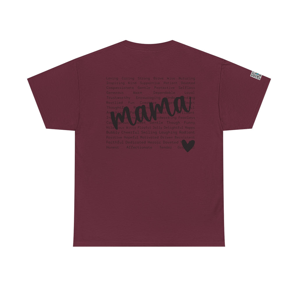 Mama Script Tee – Inspirational Motherhood Shirt, Soft Minimalist Mom Graphic T-Shirt | Cr8tive Designs