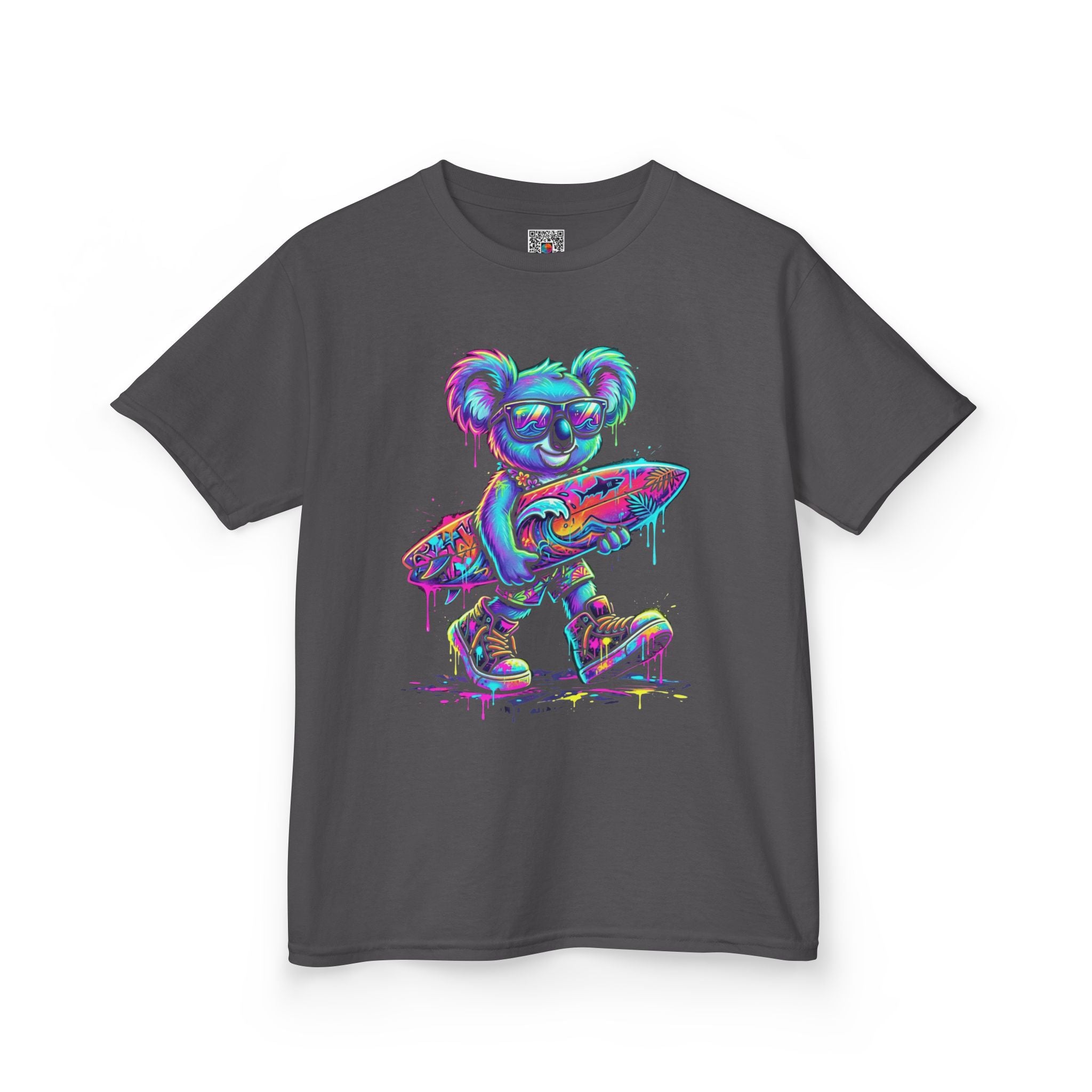 Neon Surfing Koala Graphic Tee | Cr8tive Designs